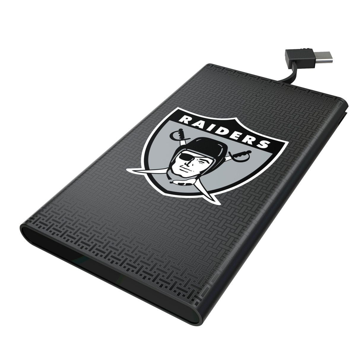 Oakland Raiders 1963 Historic Collection Linen 5000mAh Flat Powerbank