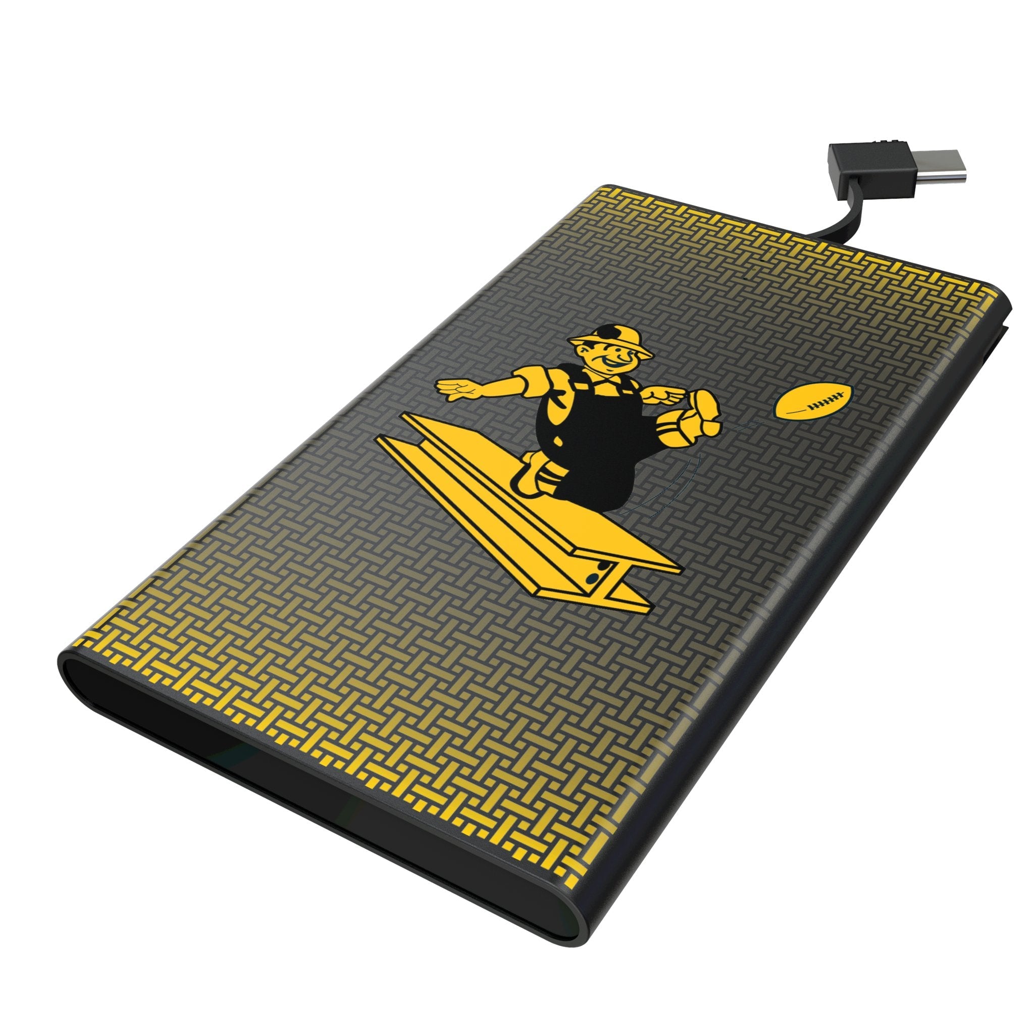 Pittsburgh Steelers 1961 Historic Collection Linen 5000mAh Flat Powerbank 1
