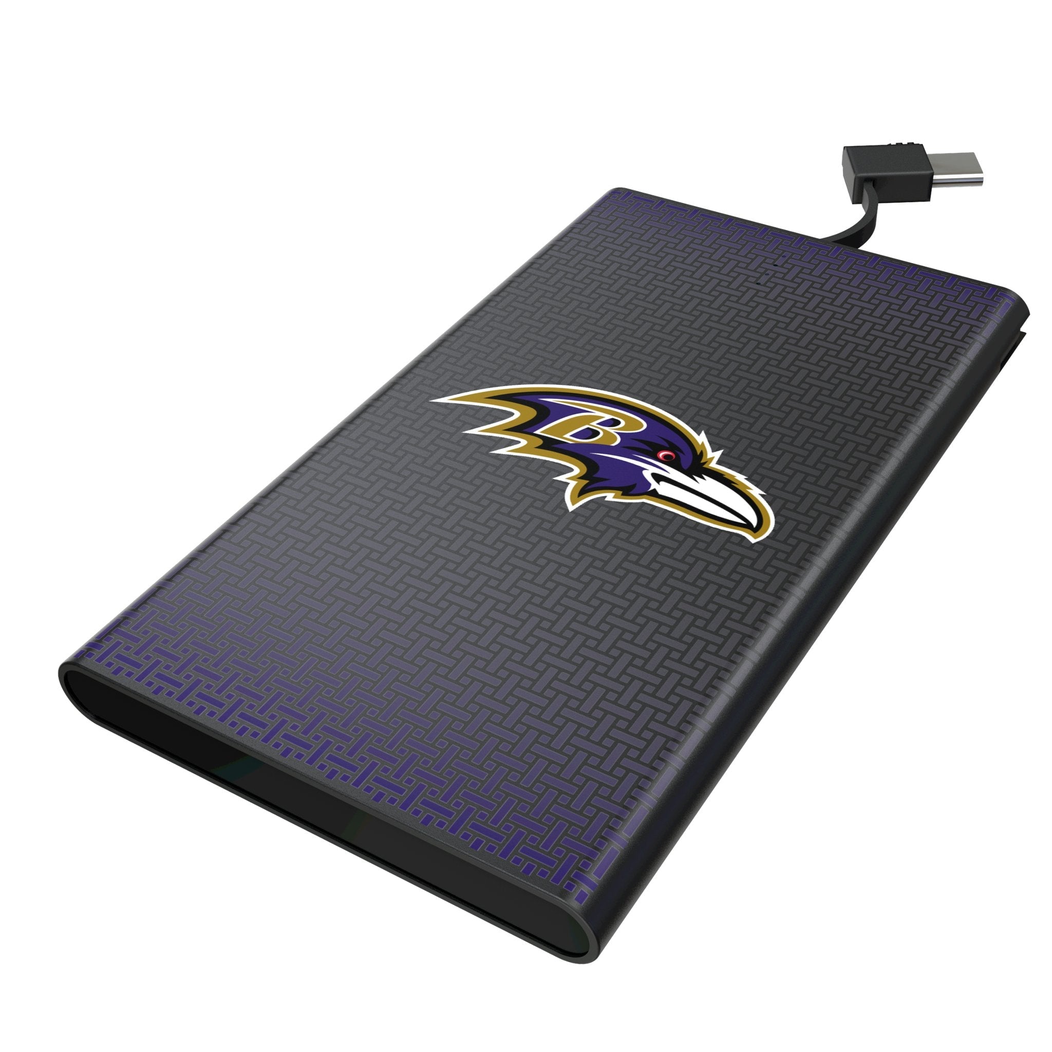 Baltimore Ravens Linen 5000mAh Flat Powerbank 1