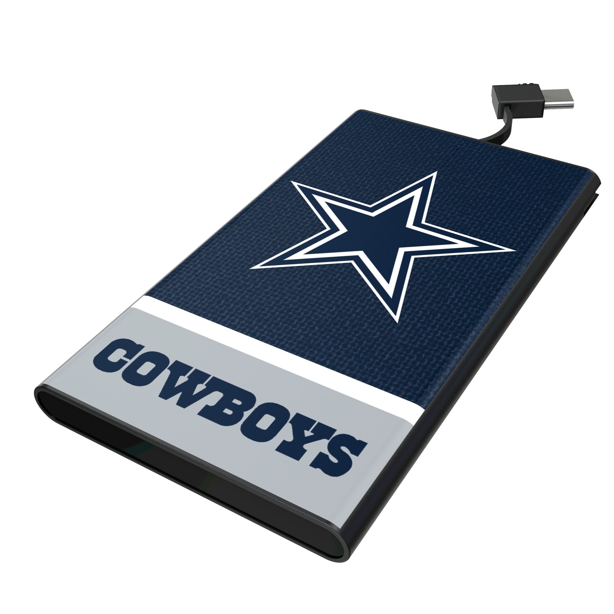 Dallas Cowboys Endzone Solid 5000mAh Flat Powerbank