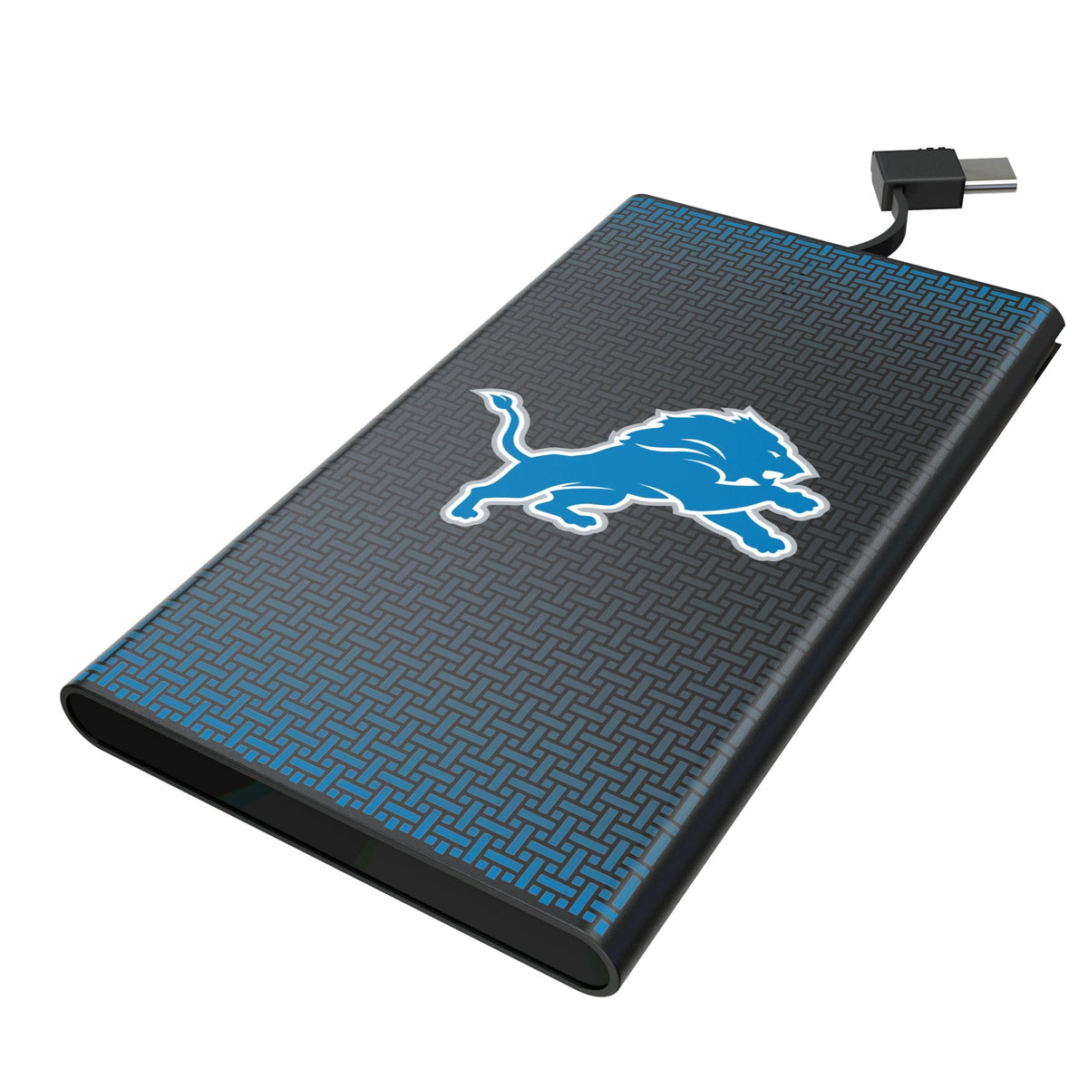 Detroit Lions Linen 5000mAh Flat Powerbank 1