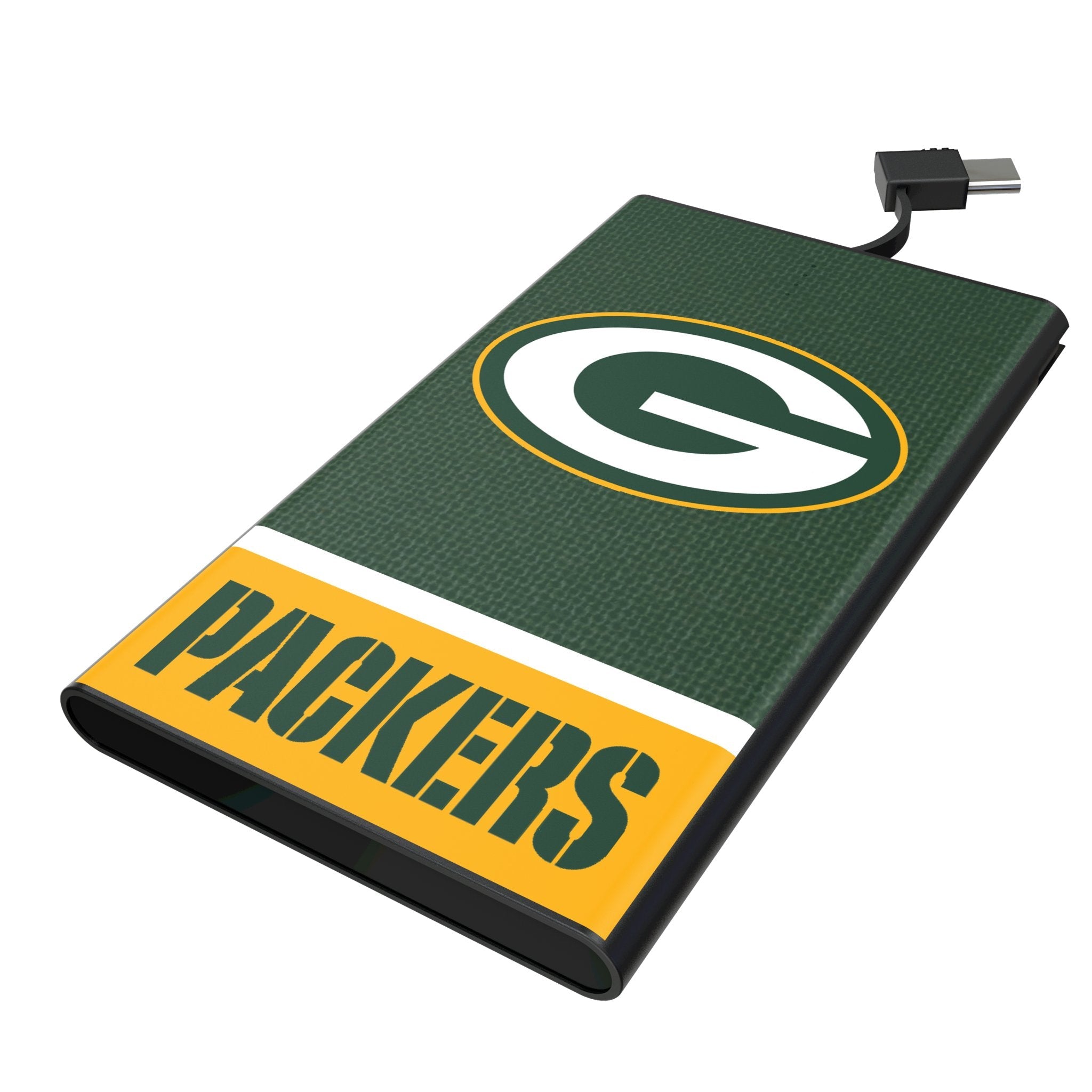Green Bay Packers Endzone Solid 5000mAh Flat Powerbank 1