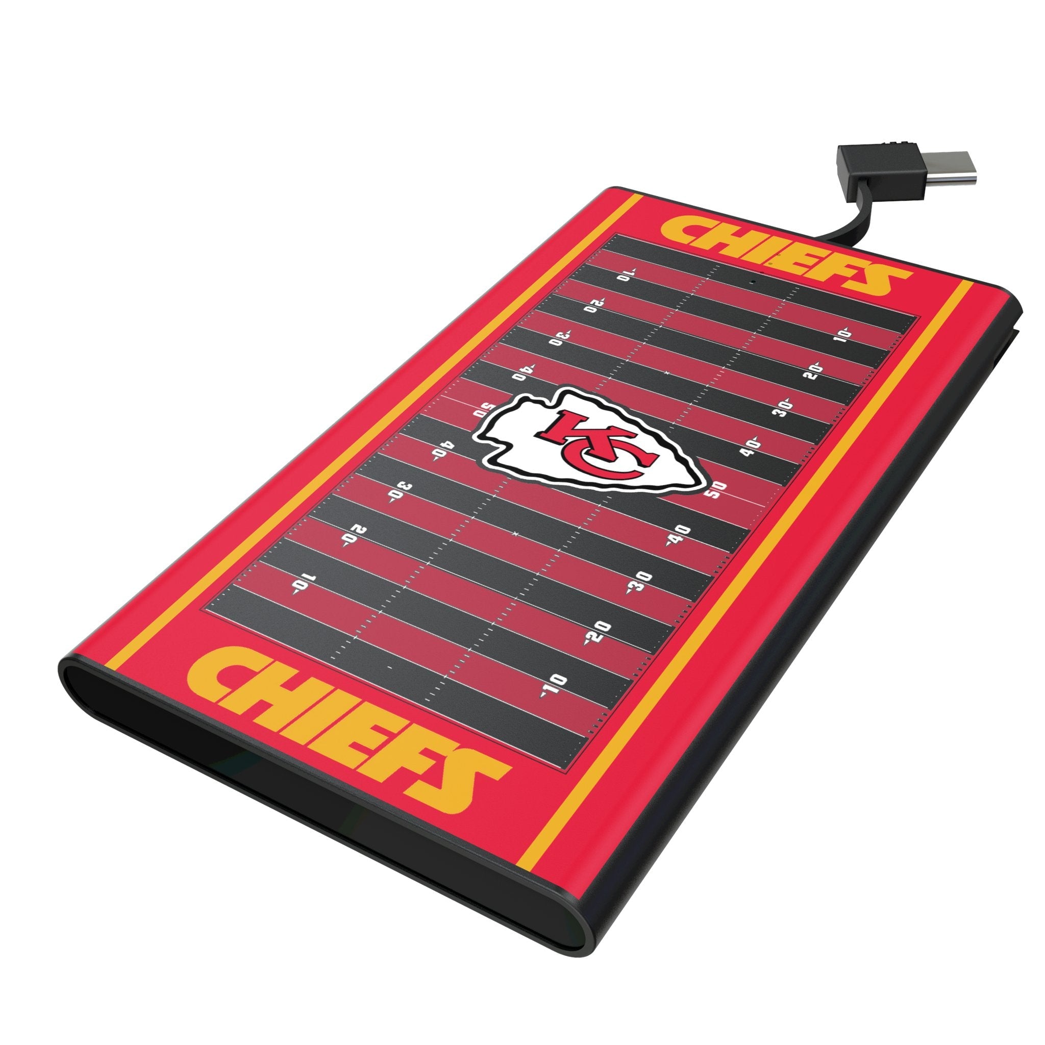 Kansas City Chiefs Field 5000mAh Flat Powerbank 1