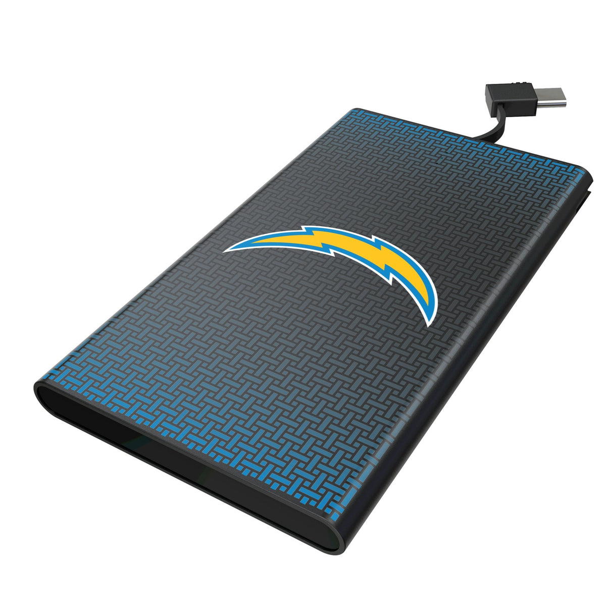 Los Angeles Chargers Linen 5000mAh Flat Powerbank 1