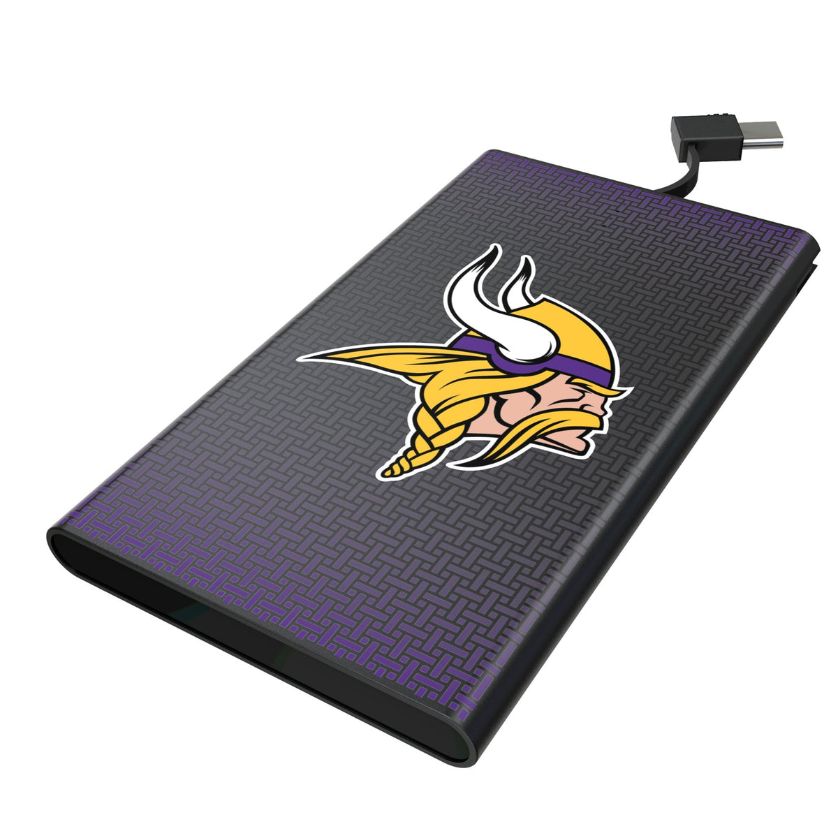 Minnesota Vikings Linen 5000mAh Flat Powerbank 1