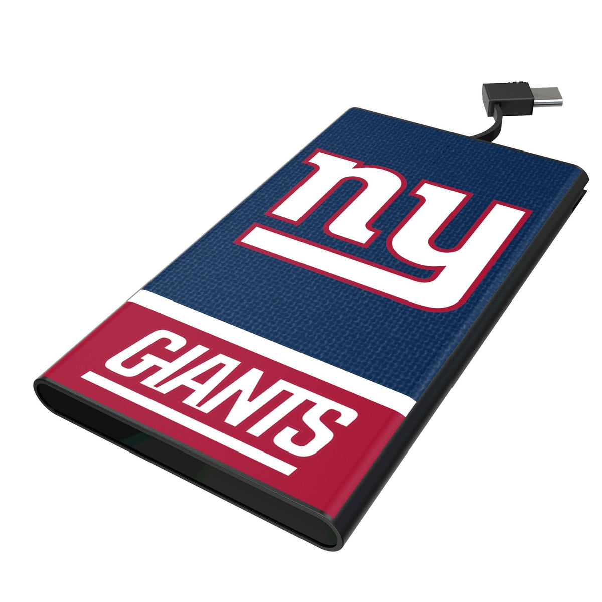 New York Giants Endzone Solid 5000mAh Flat Powerbank 1