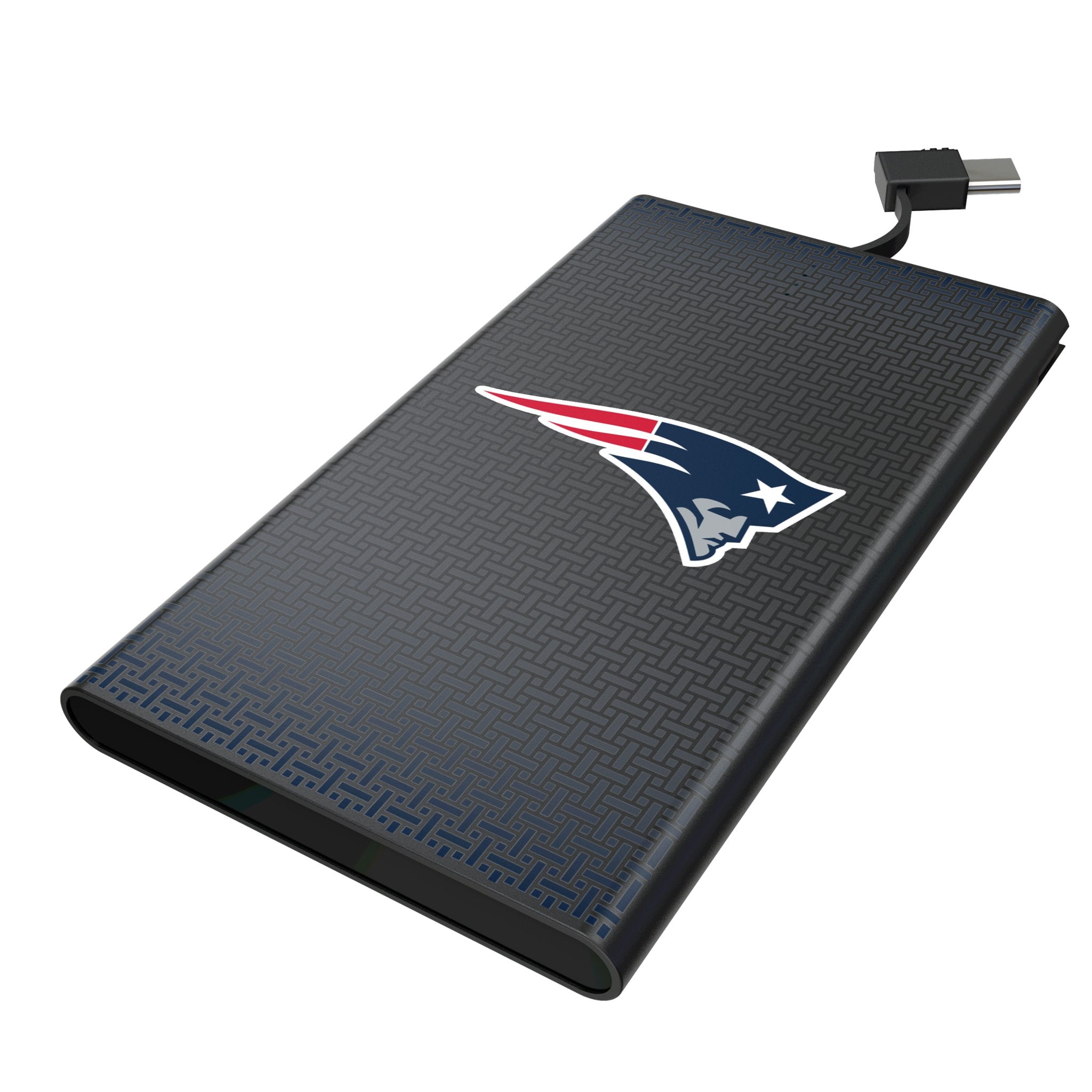 New England Patriots Linen 5000mAh Flat Powerbank 1