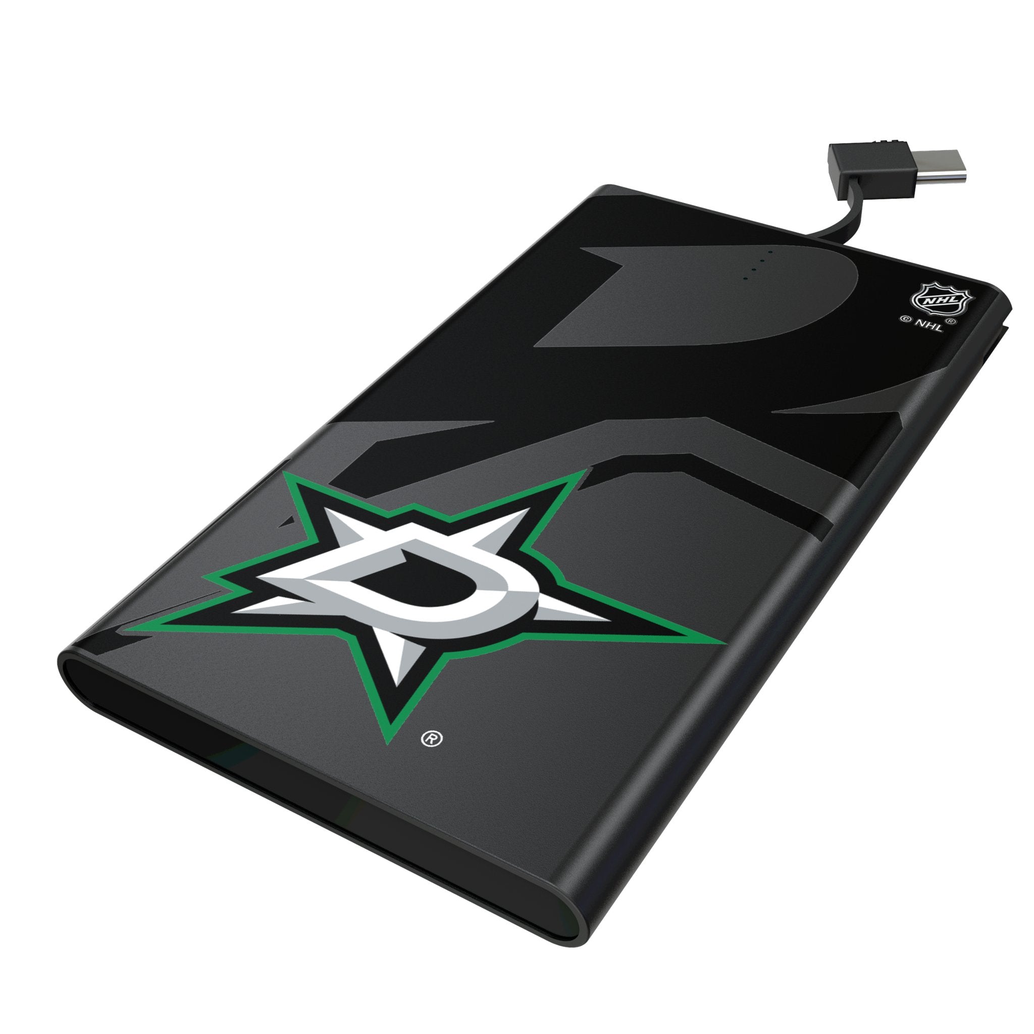 Dallas Stars Monocolor Tilt 5000mAh Flat Powerbank