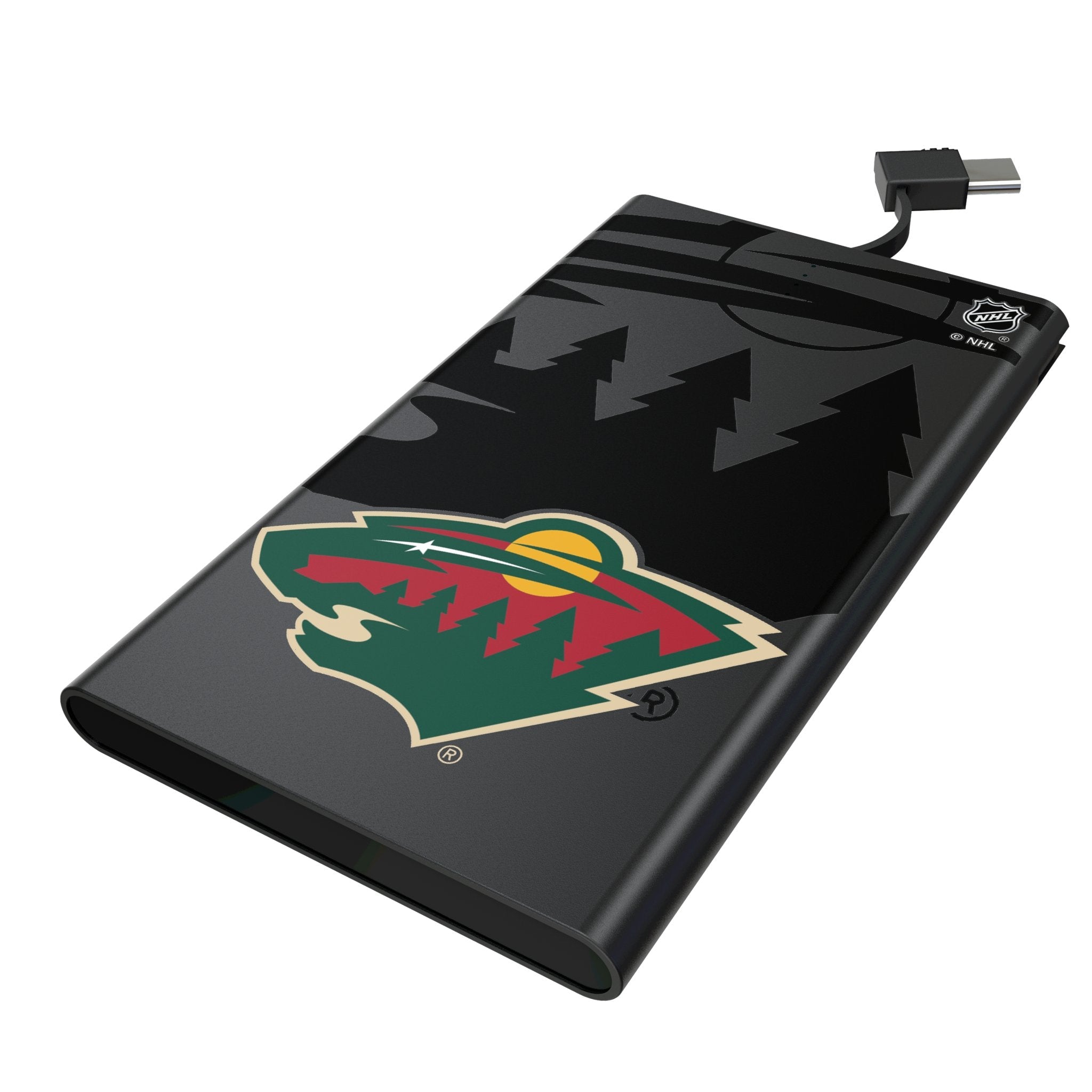 Minnesota Wild Monocolor Tilt 5000mAh Flat Powerbank
