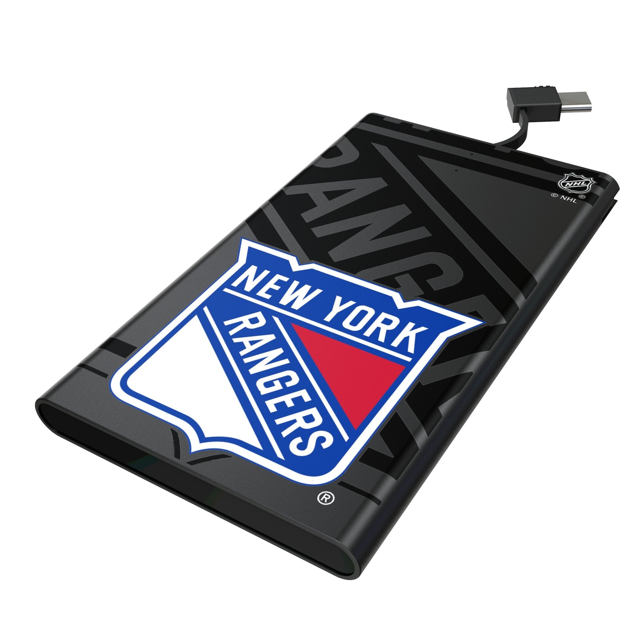 New York Rangers Monocolor Tilt 5000mAh Flat Powerbank