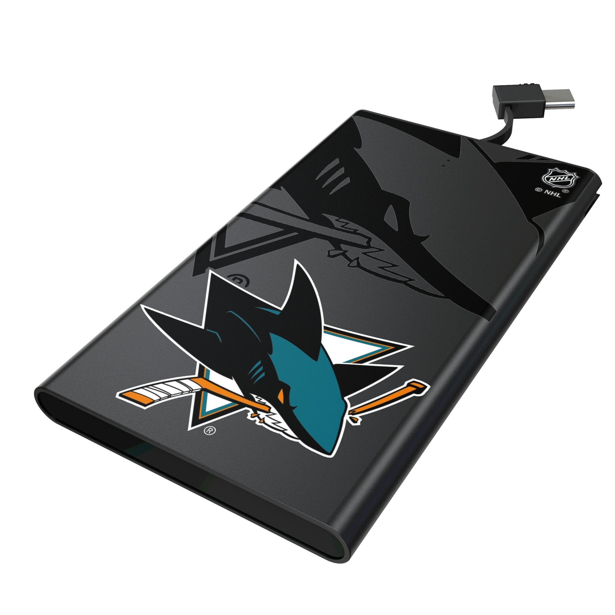 San Jose Sharks Monocolor Tilt 5000mAh Flat Powerbank