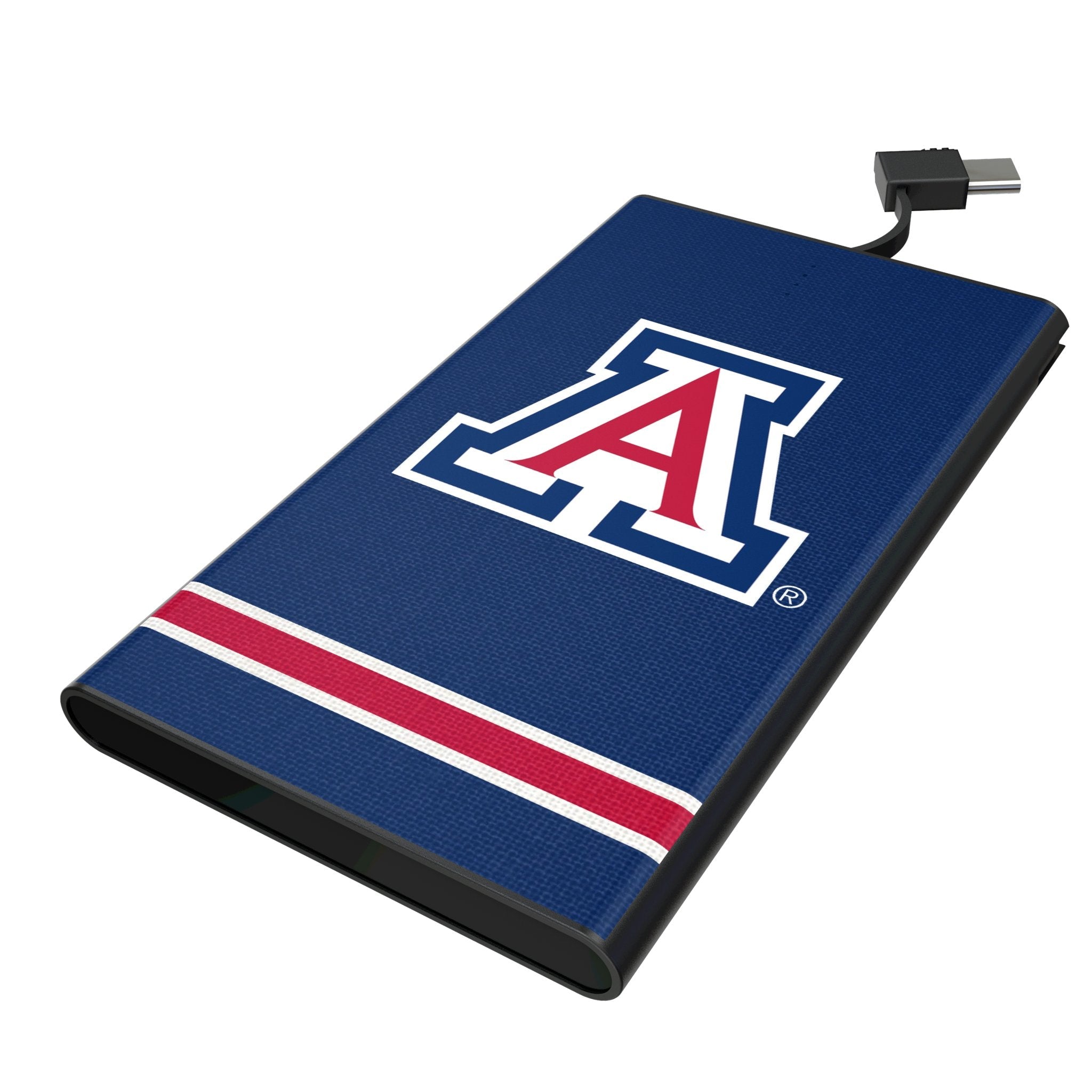 University of Arizona Wildcats Stripe 5000mAh Flat Powerbank 1