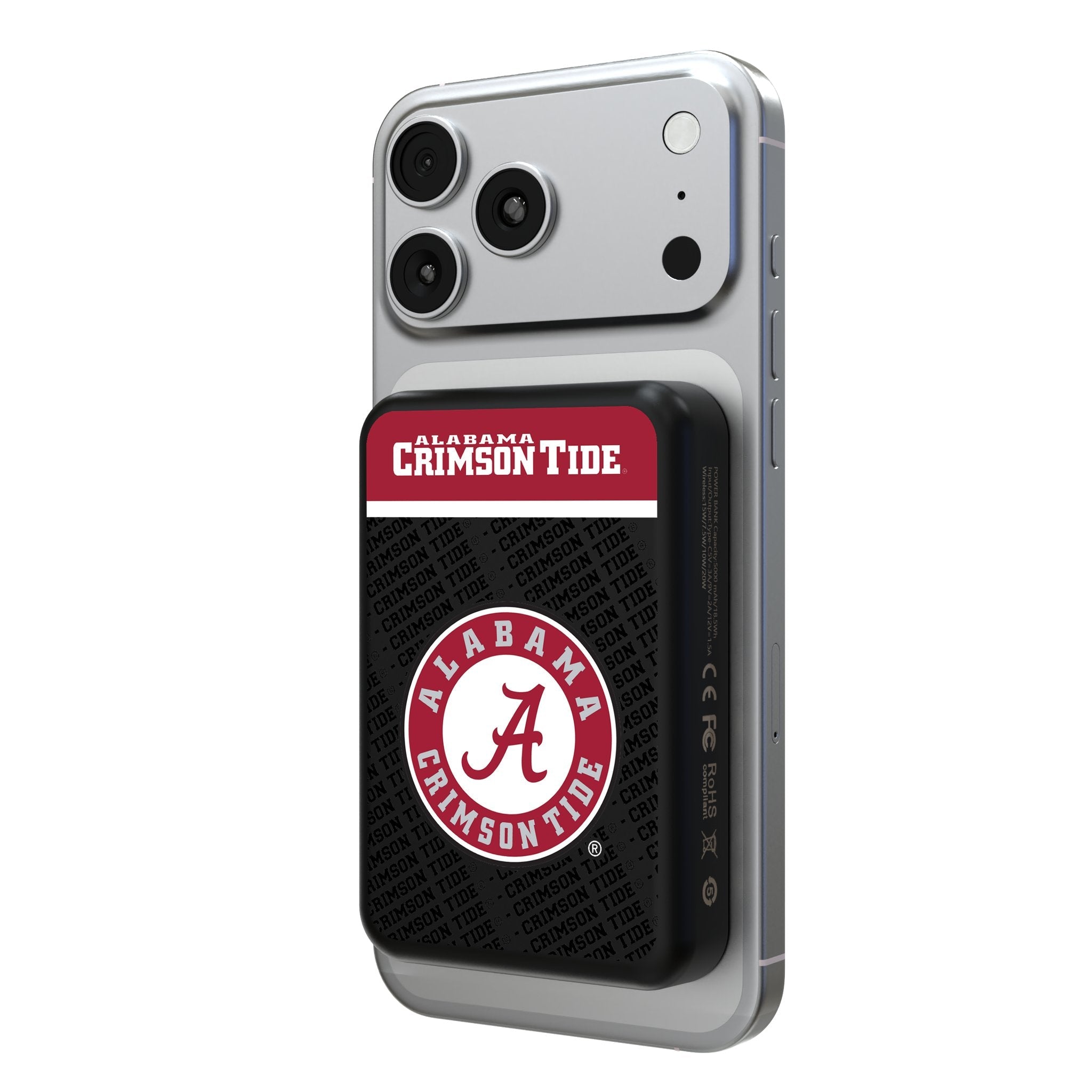 University of Alabama Crimson Tide Endzone Plus Wireless Mag Power Bank