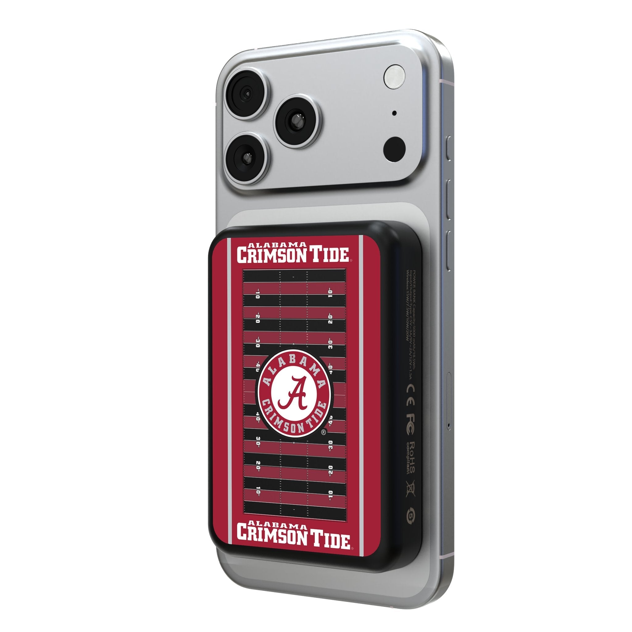 University of Alabama Crimson Tide Field Wireless Mag Power Bank