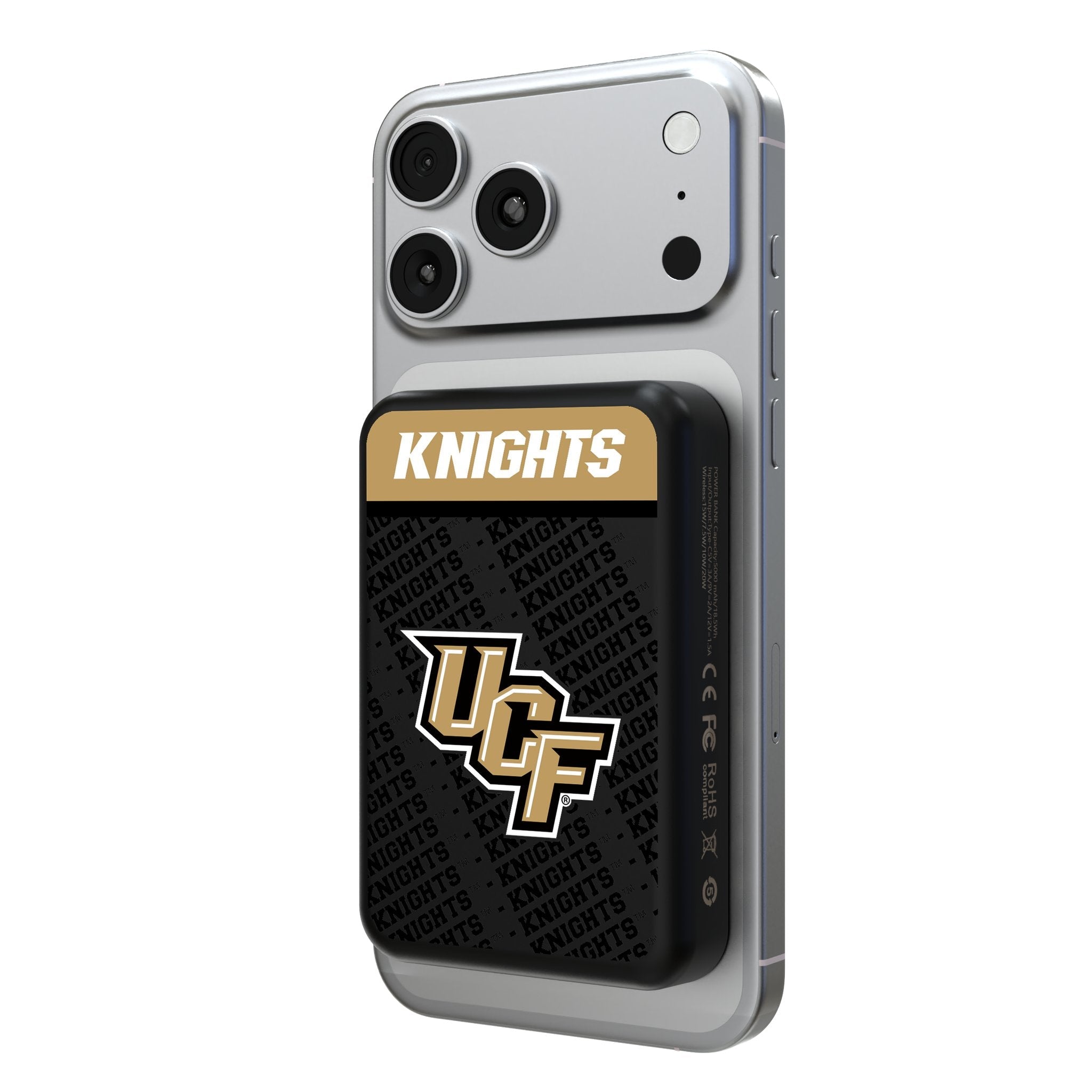 University of Central Florida Golden Knights Endzone Plus Wireless Mag Power Bank 1