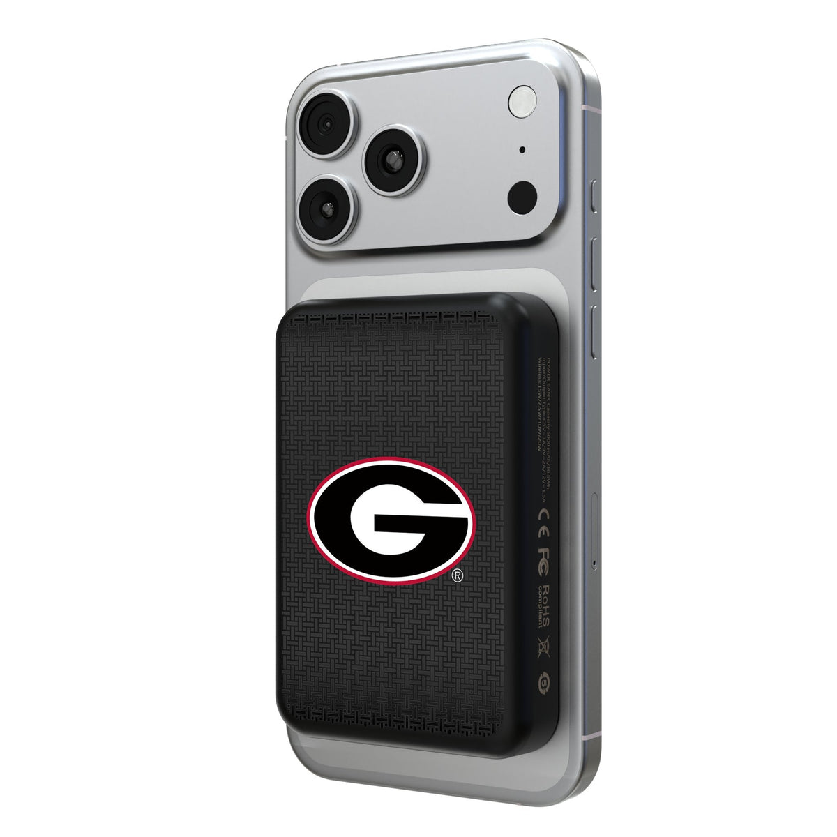 University of Georgia Bulldogs Linen Wireless Mag Power Bank 1