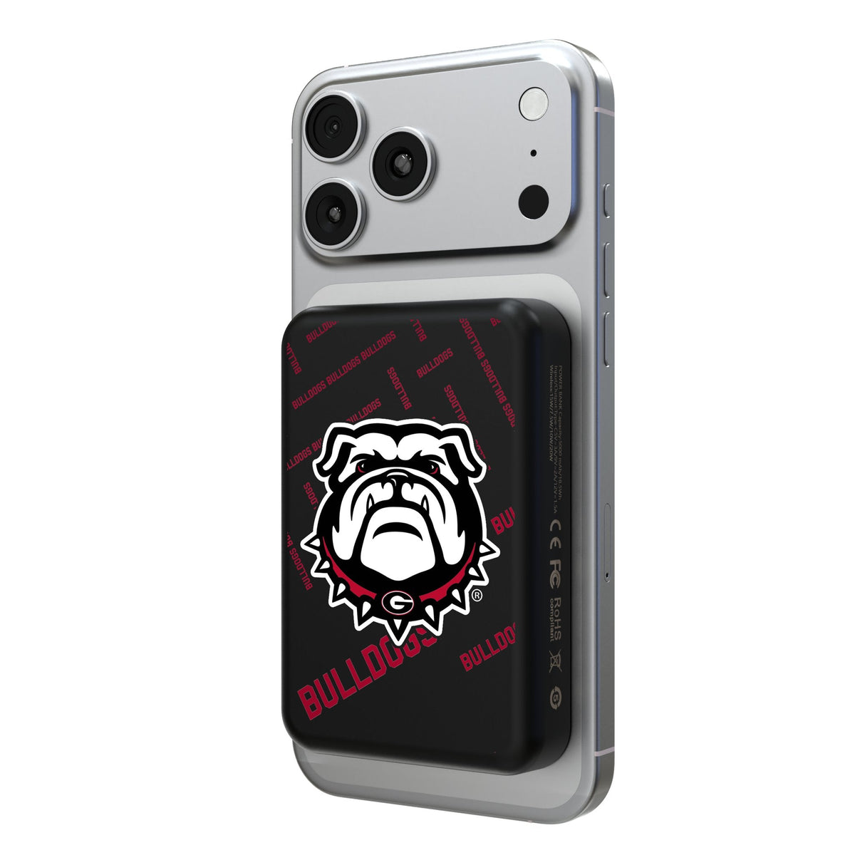 University of Georgia Bulldogs Uga Quadtile Wireless Mag Power Bank 1