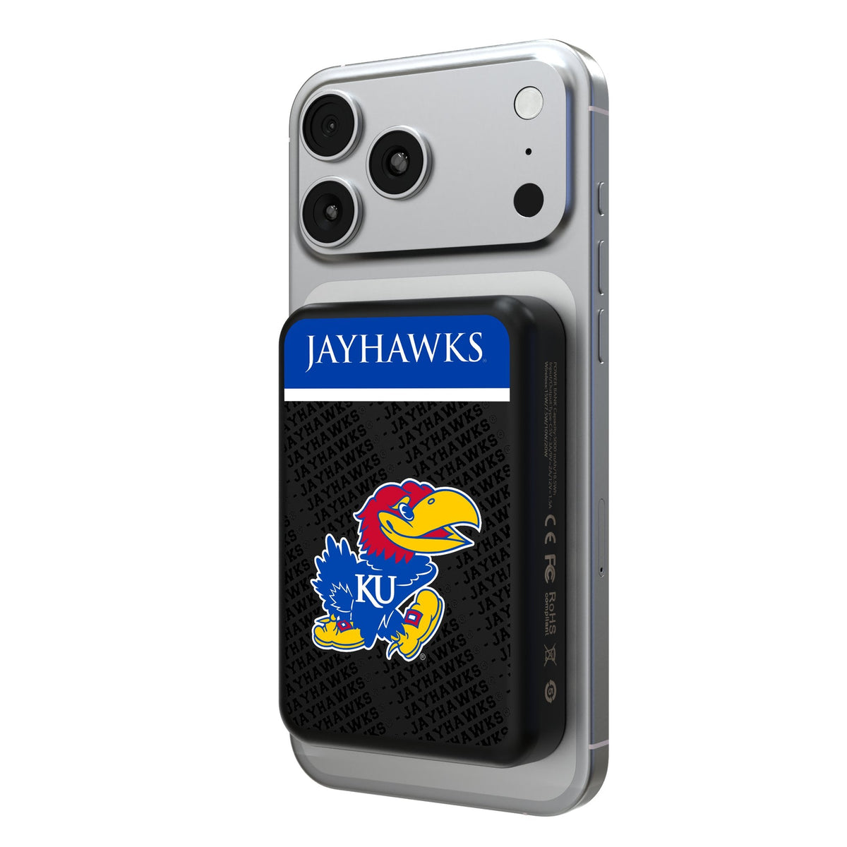 University of Kansas Jayhawks Endzone Plus Wireless Mag Power Bank