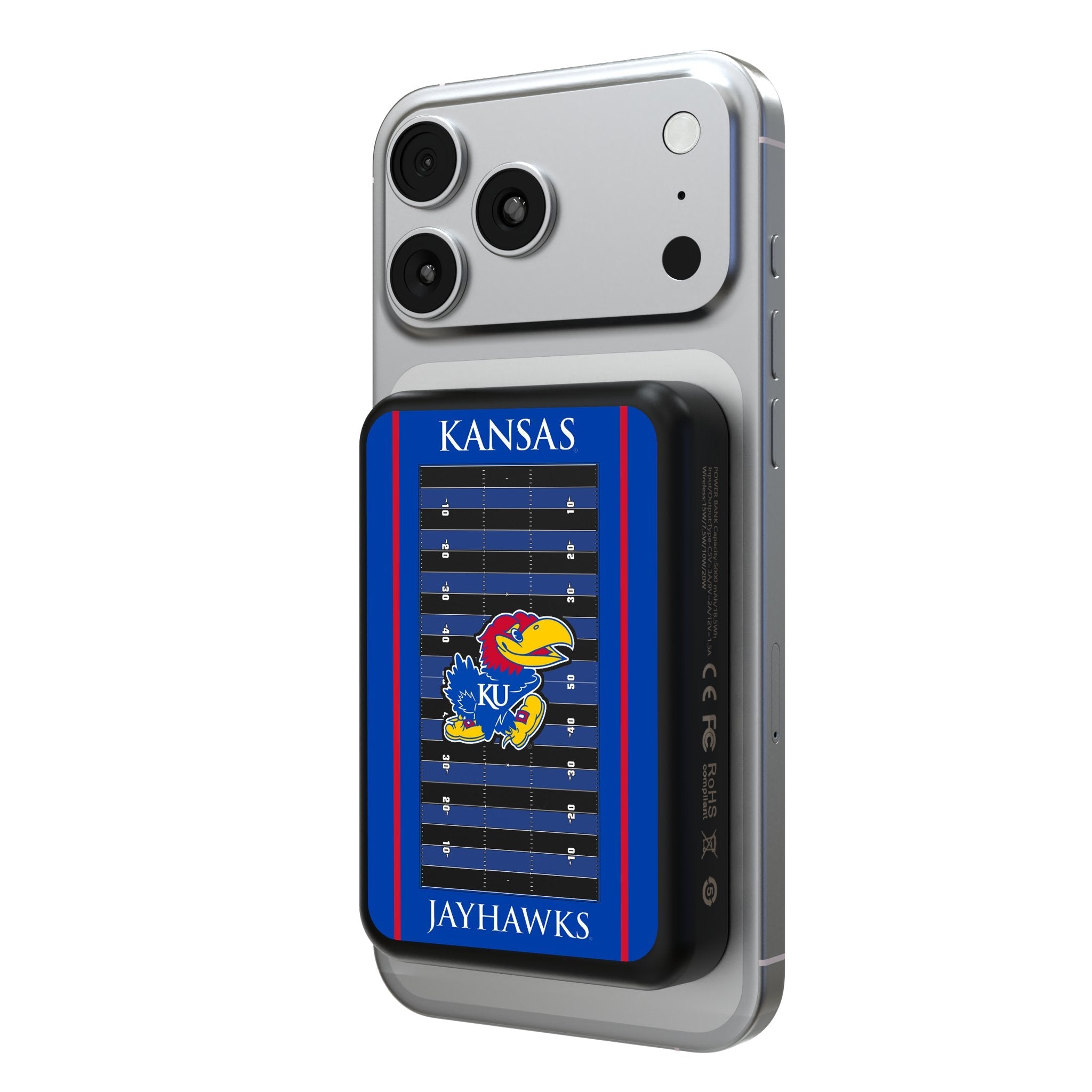 University of Kansas Jayhawks Field Wireless Mag Power Bank