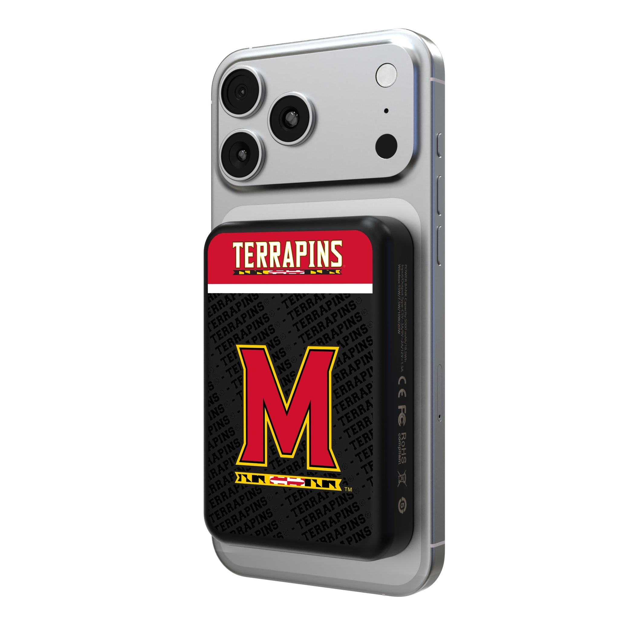 University of Maryland Terrapins Endzone Plus Wireless Mag Power Bank 1