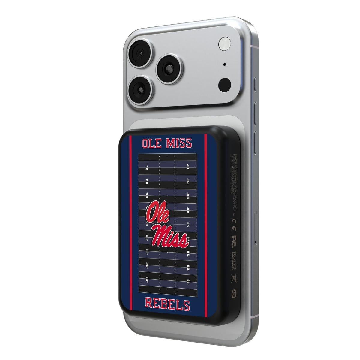University of Mississippi Rebels Field Wireless Mag Power Bank 1