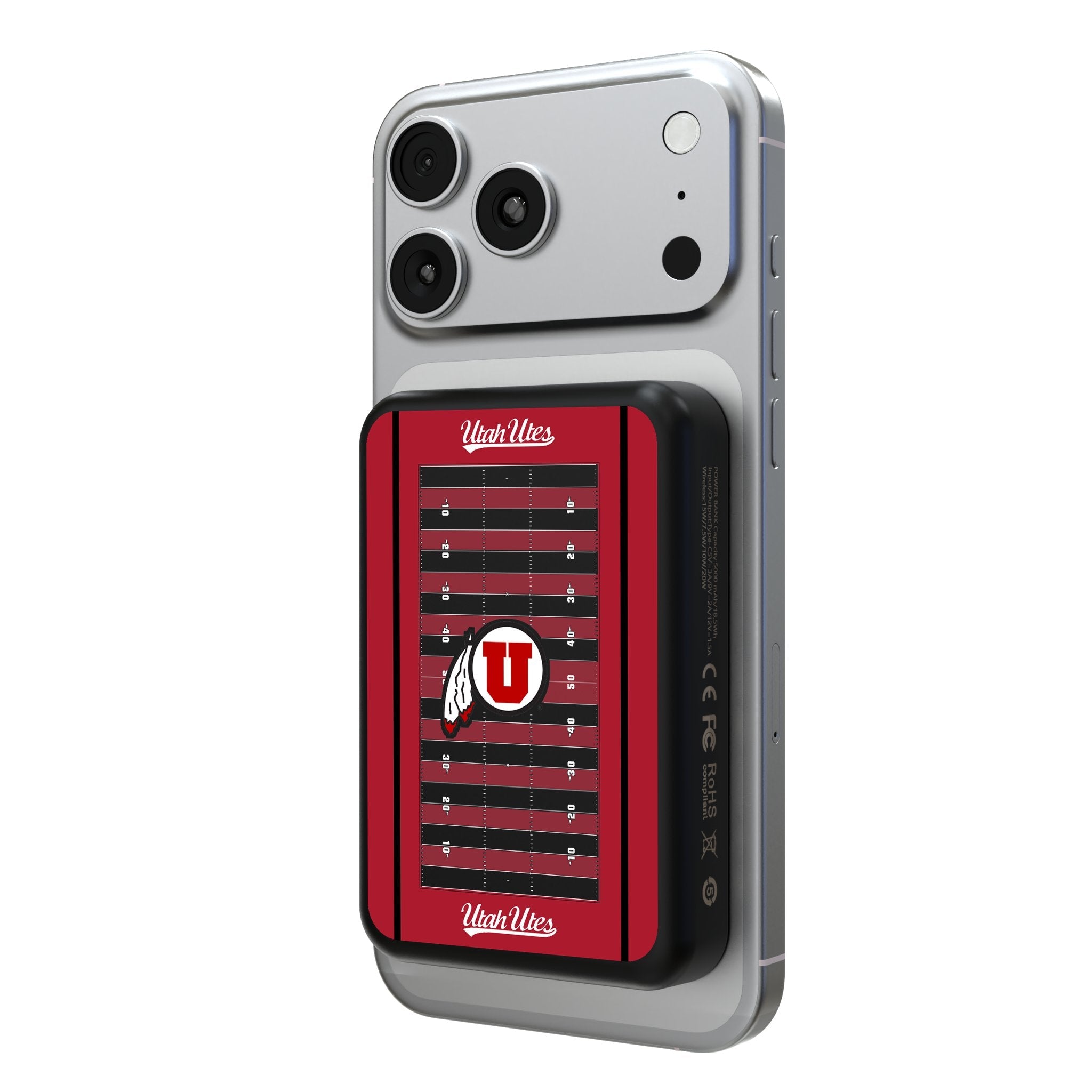University of Utah Utes Field Wireless Mag Power Bank