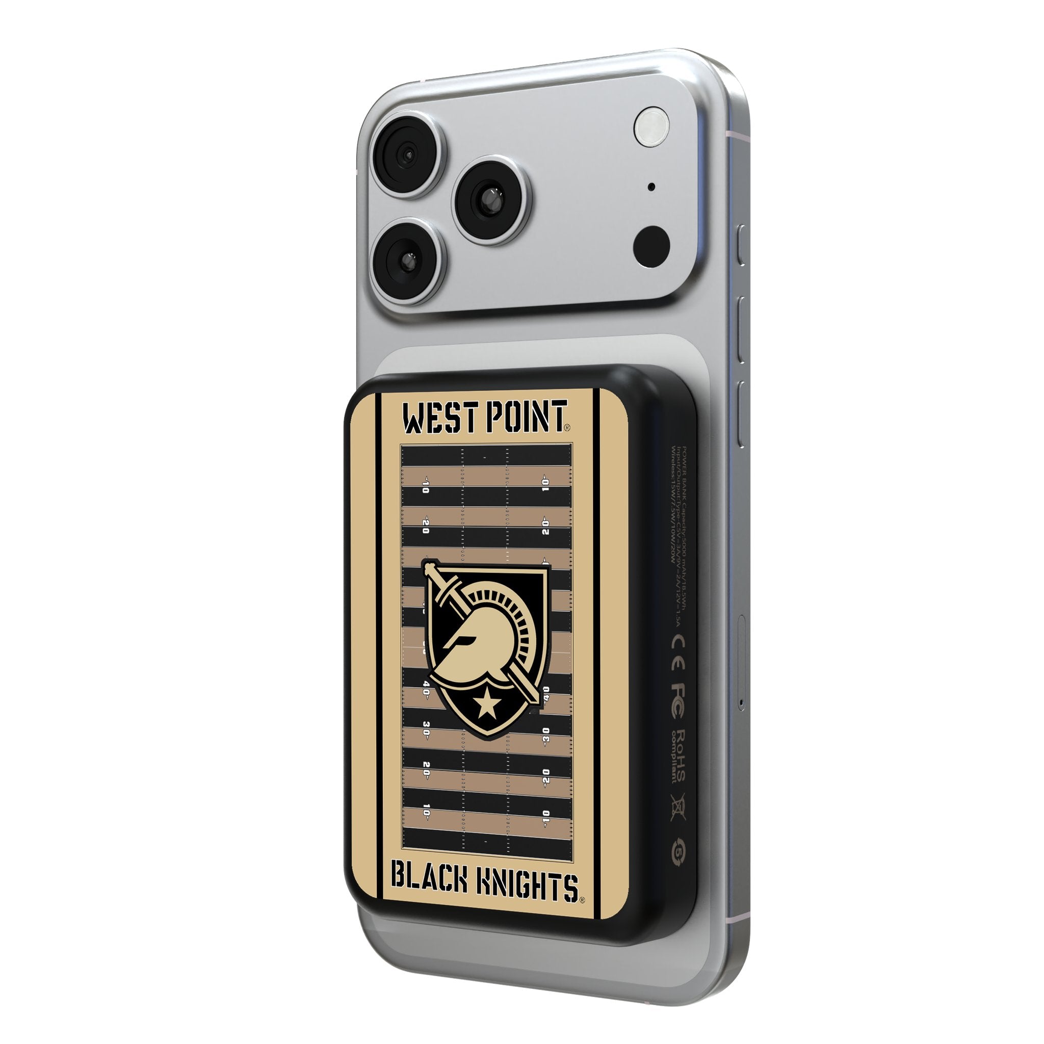 United States Military Academy Black Knights Field Wireless Mag Power Bank 1