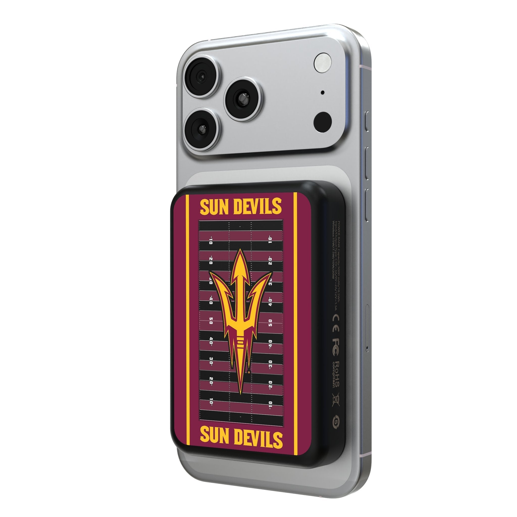 Arizona State University Sun Devils Field Wireless Mag Power Bank