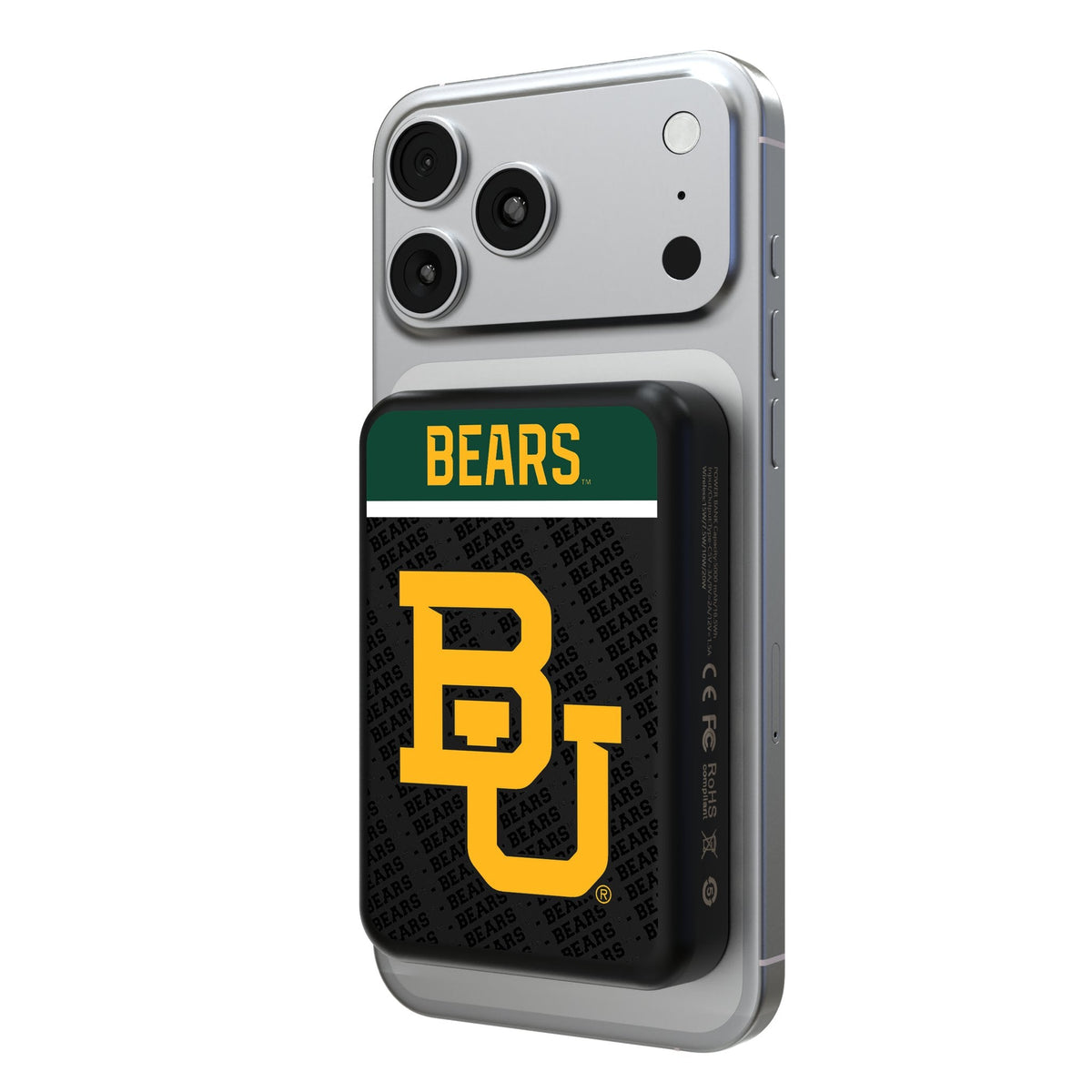 Baylor University Bears Endzone Plus Wireless Mag Power Bank