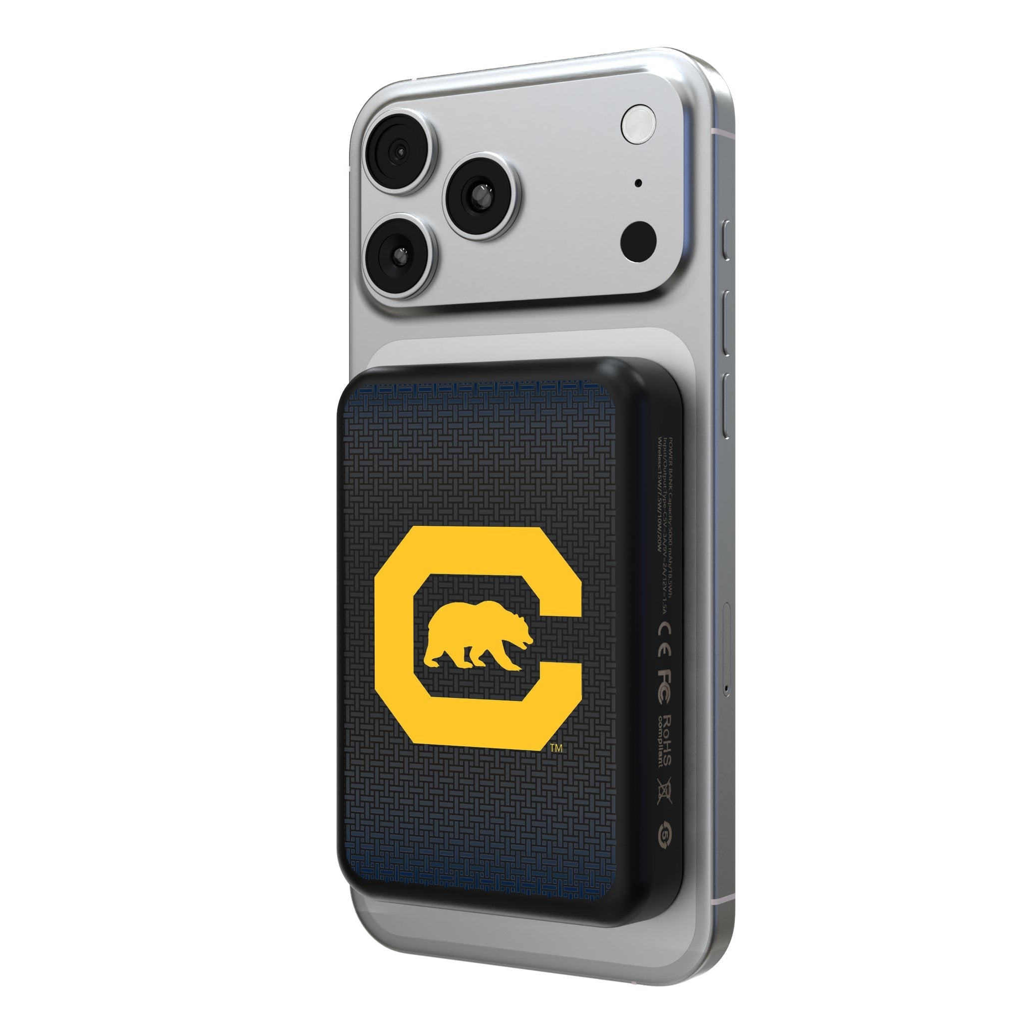 University of California Berkeley Golden Bears Linen Wireless Mag Power Bank 1