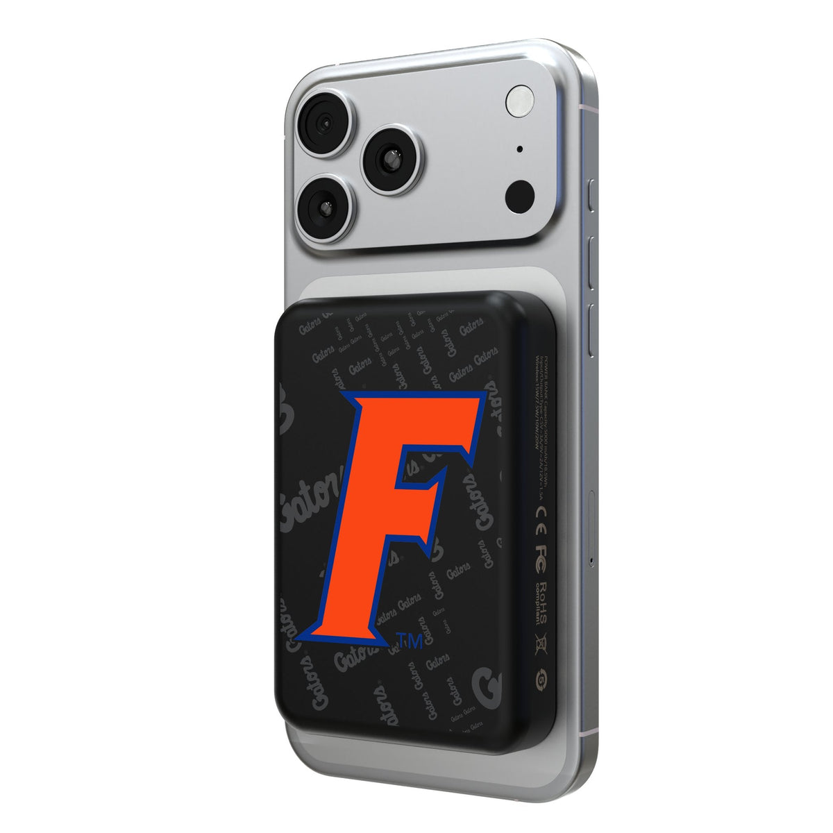 University of Florida Gators Quadtile Wireless Mag Power Bank 1