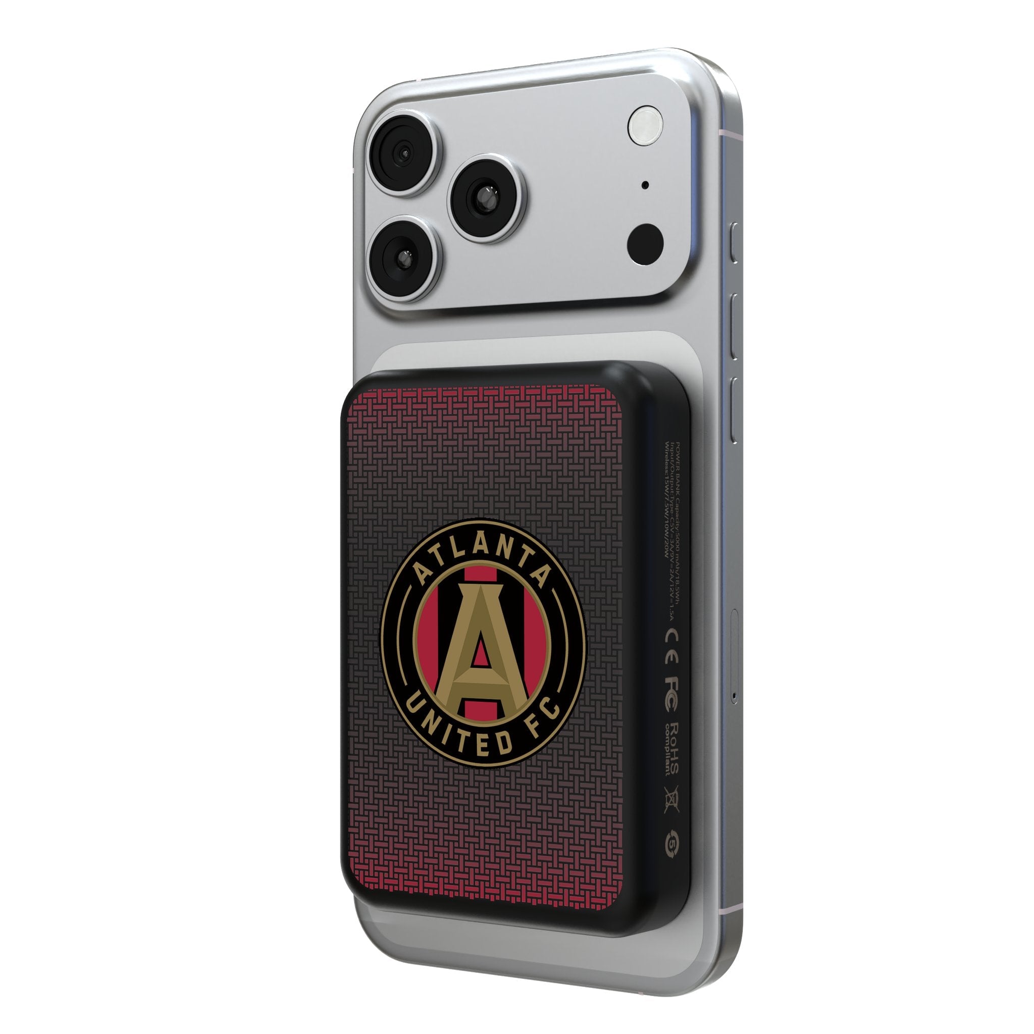 Atlanta United FC Linen Wireless Mag Power Bank