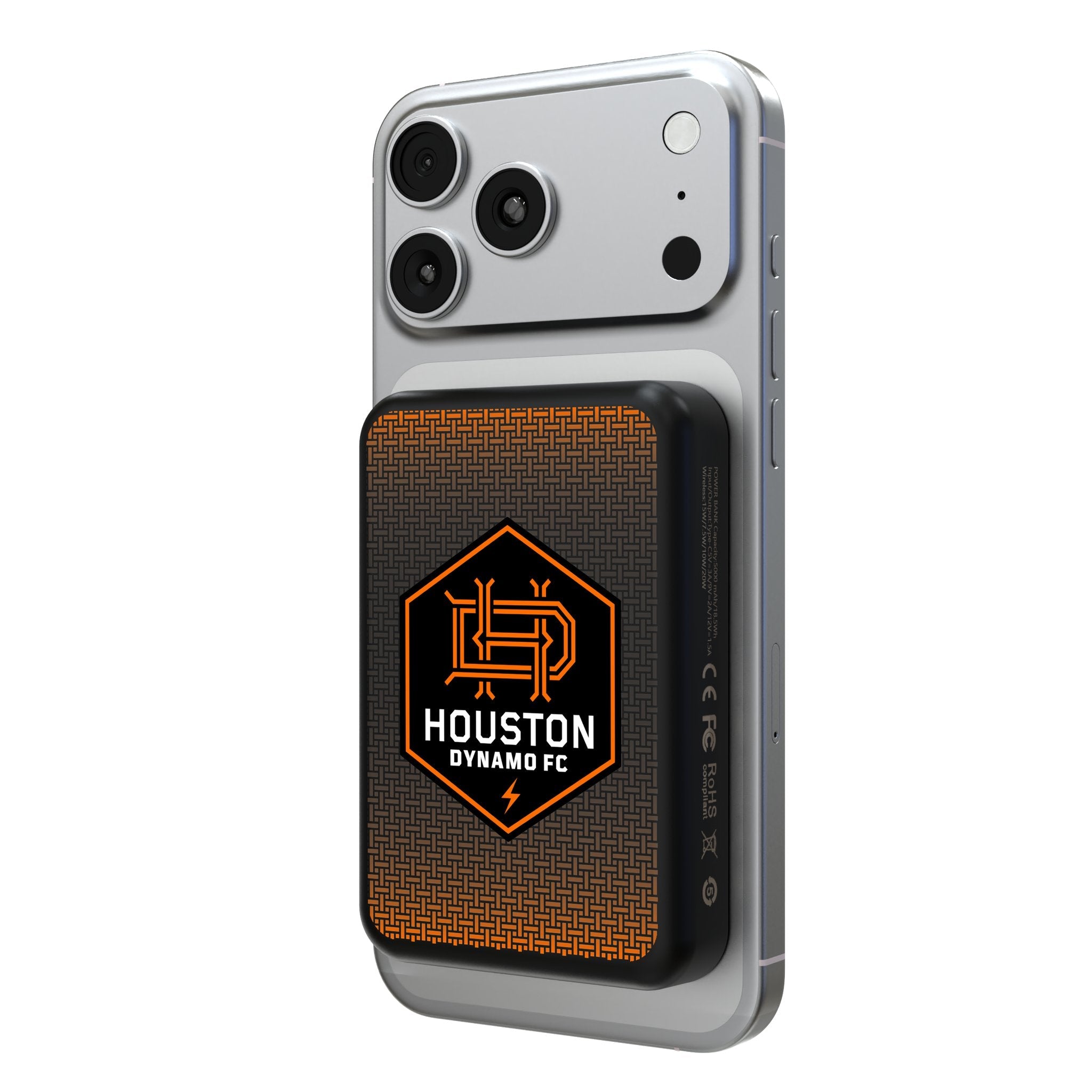 Houston Dynamo Linen Wireless Mag Power Bank 1