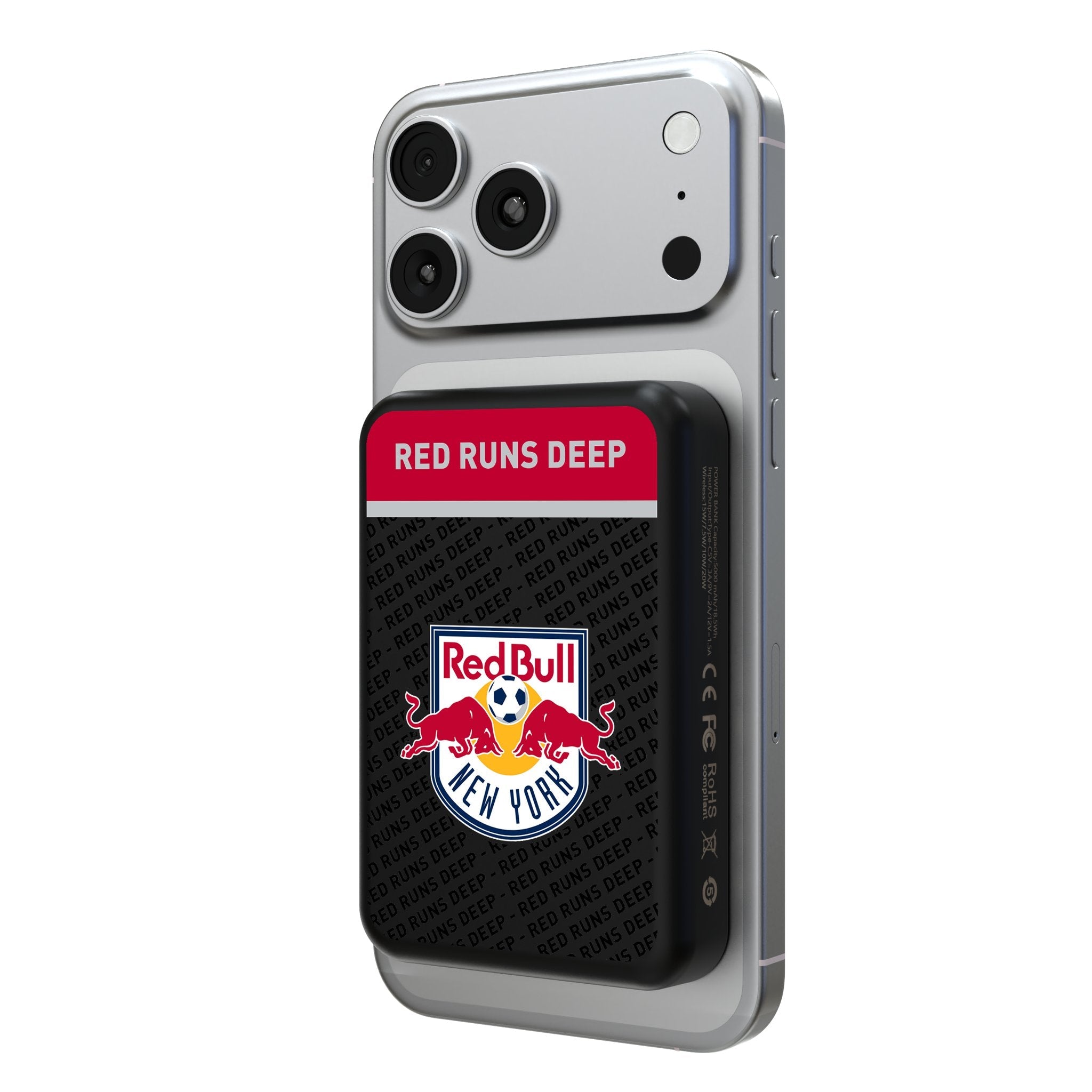 New York Red Bulls Endzone Plus Wireless Mag Power Bank