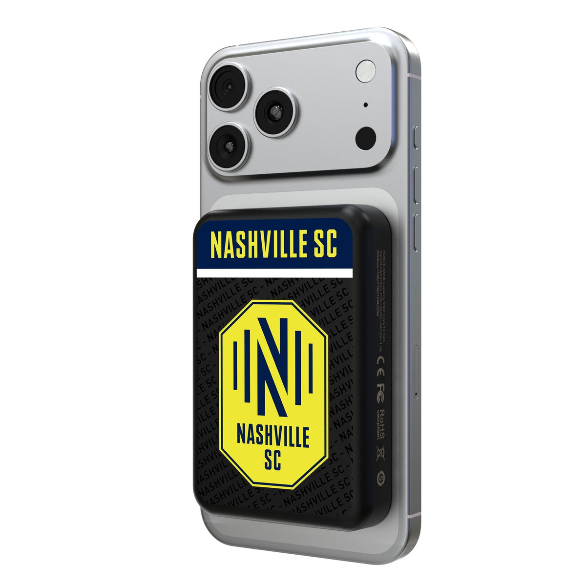 Nashville SC Endzone Plus Wireless Mag Power Bank 1