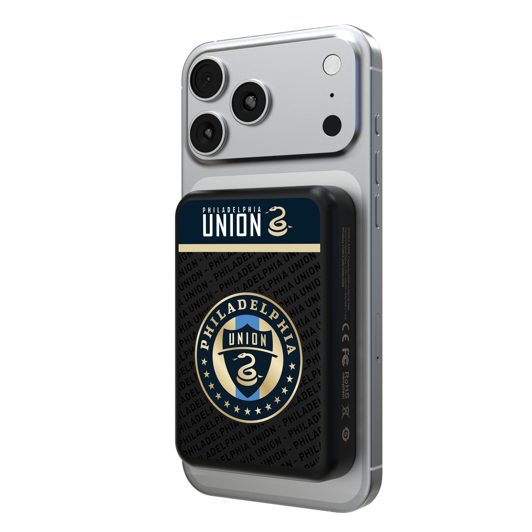 Philadelphia Union Endzone Plus Wireless Mag Power Bank
