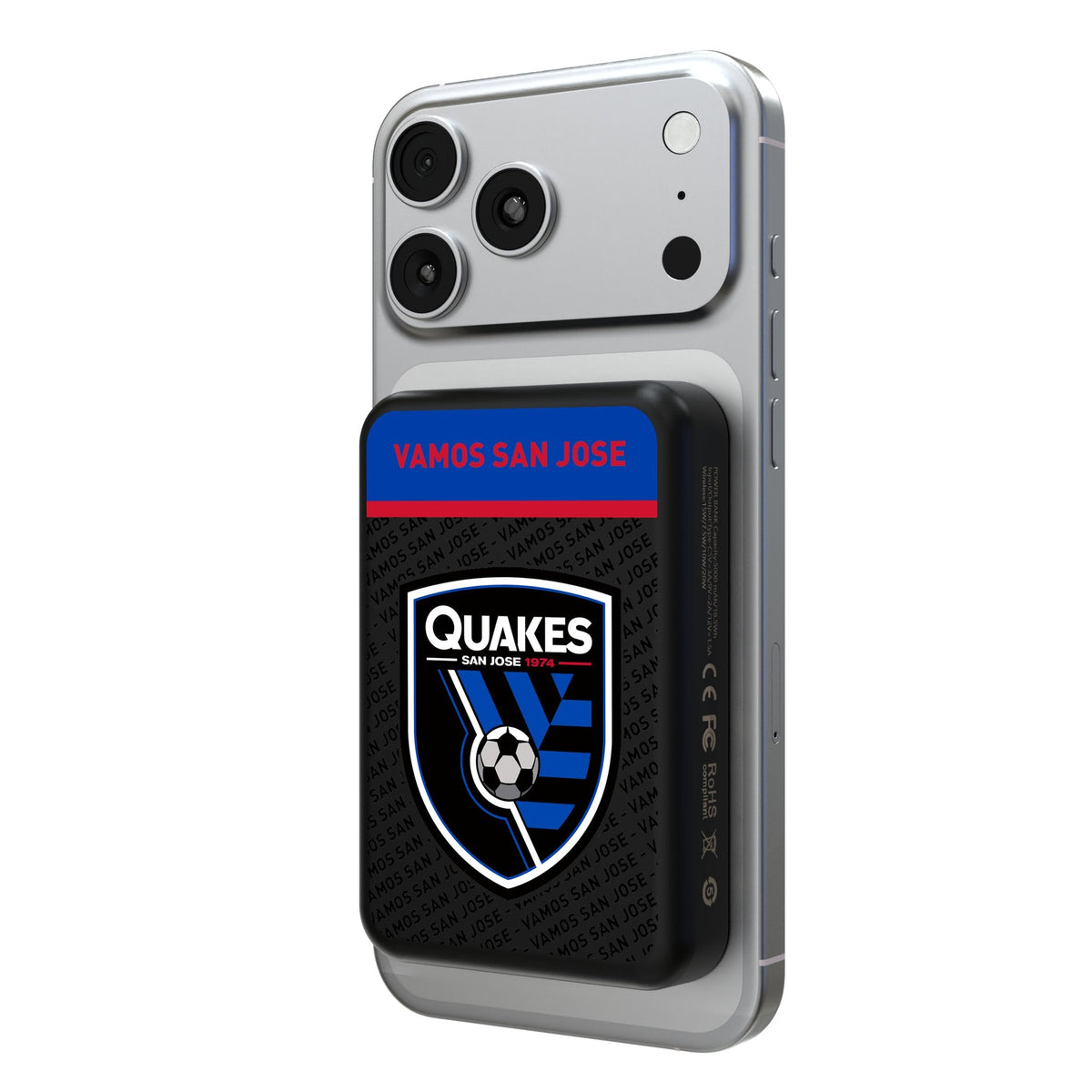 San Jose Earthquakes Endzone Plus Wireless Mag Power Bank 1
