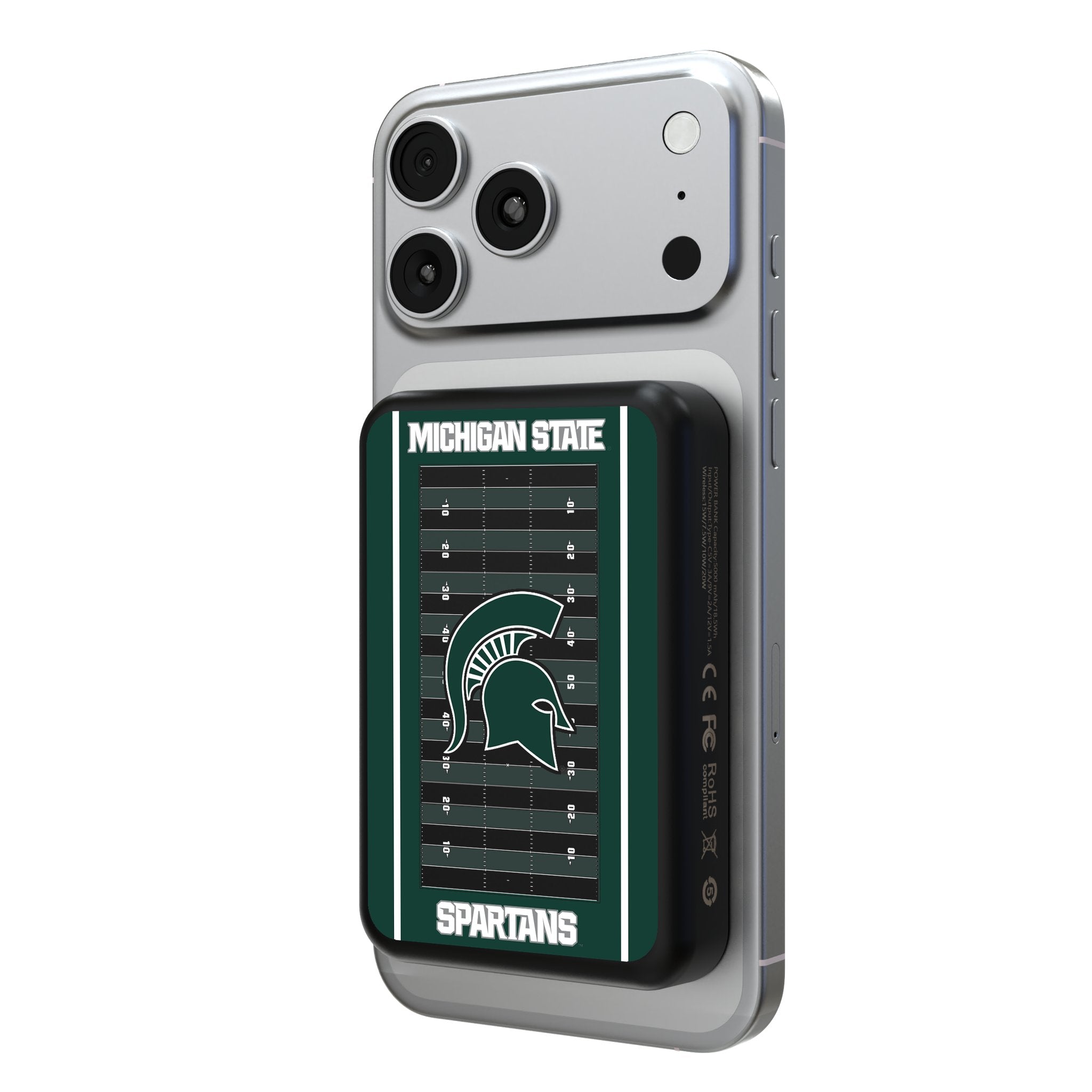 Michigan State University Spartans Field Wireless Mag Power Bank 1