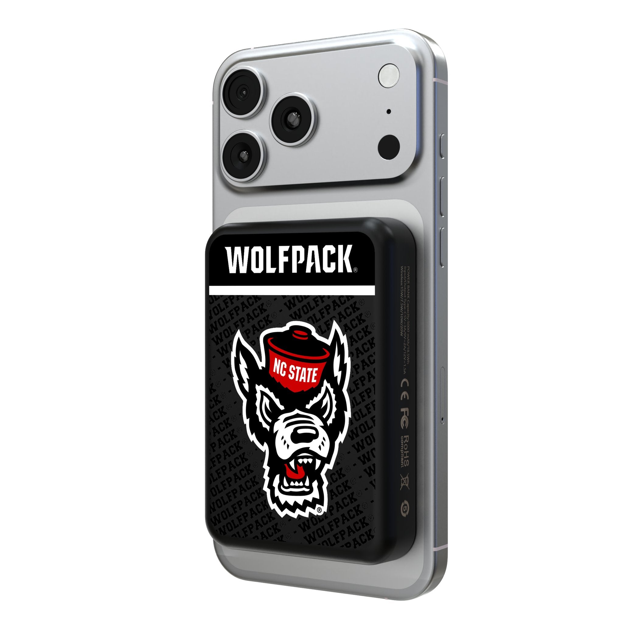 North Carolina State University Wolfpack Endzone Plus Wireless Mag Power Bank
