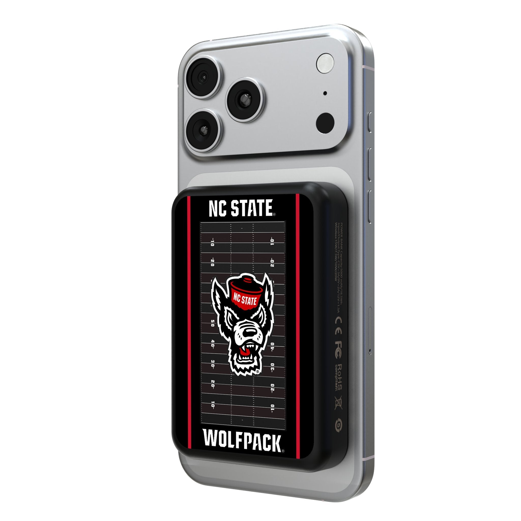 North Carolina State University Wolfpack Field Wireless Mag Power Bank