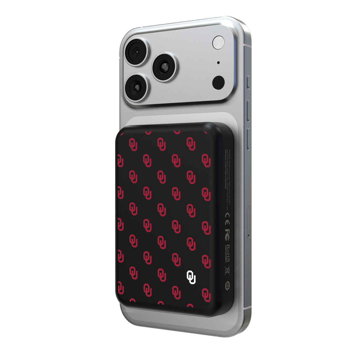 University of Oklahoma Sooners Fashion Pattern Wireless Mag Power Bank