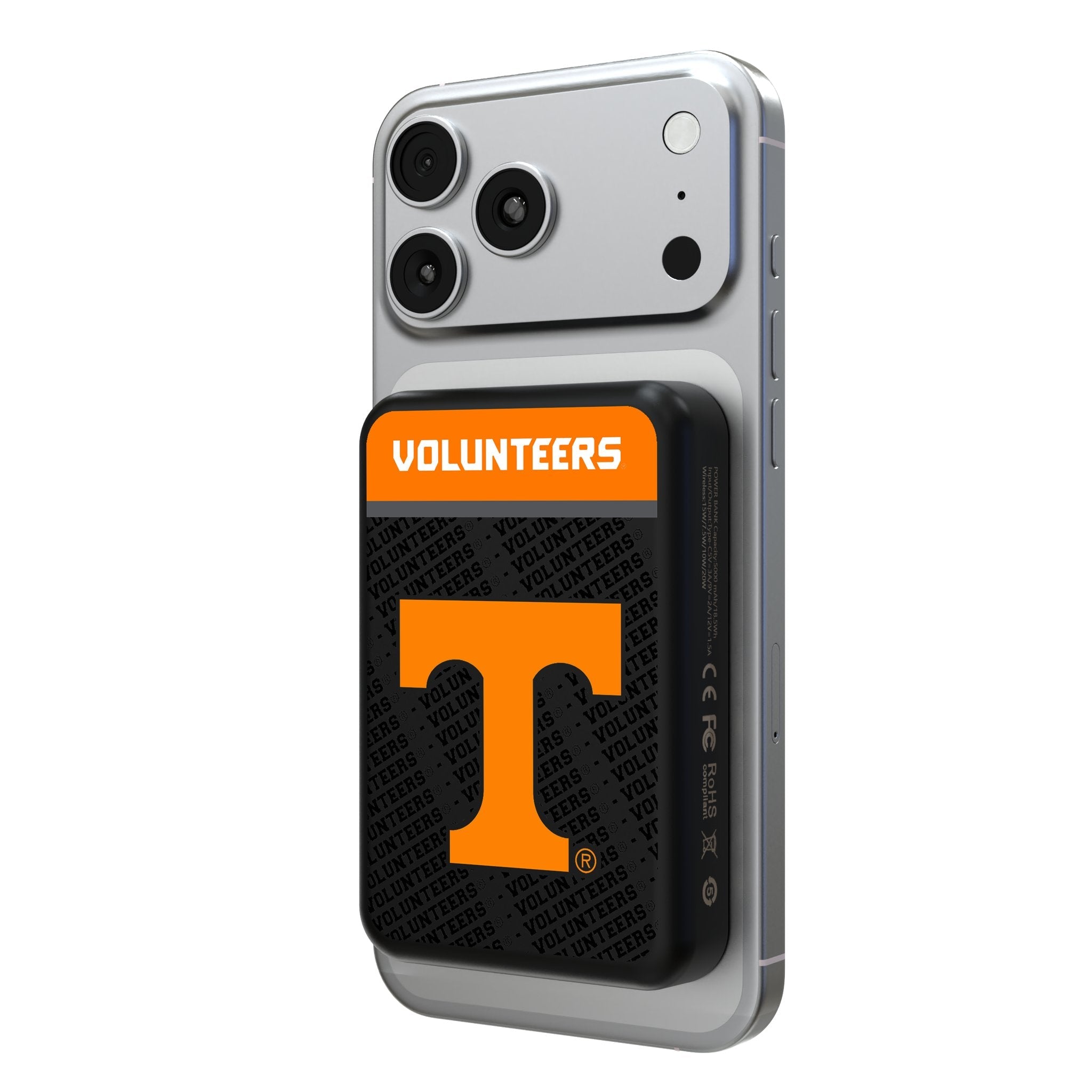University of Tennessee Volunteers Endzone Plus Wireless Mag Power Bank 1