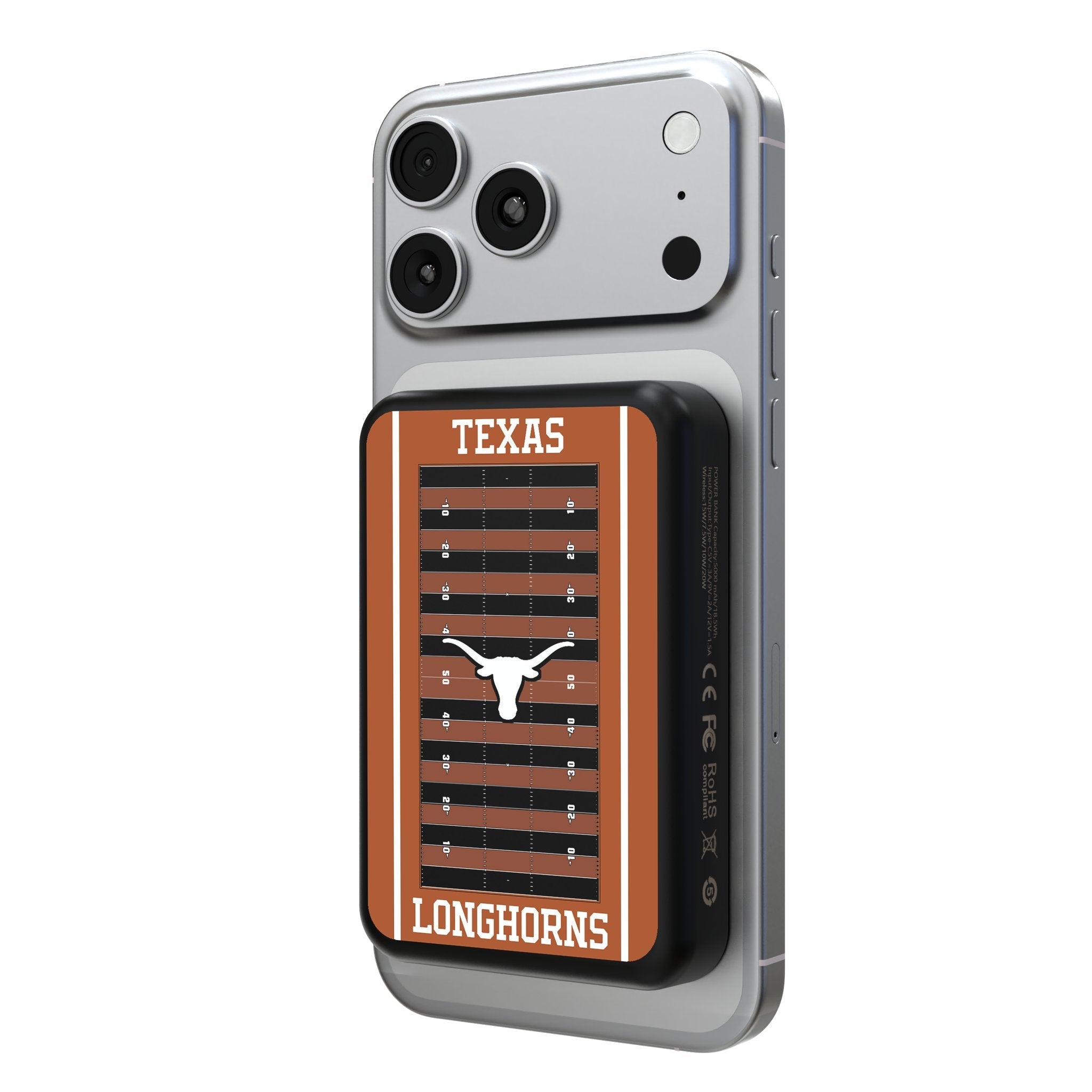 University of Texas Longhorns Field Wireless Mag Power Bank 1
