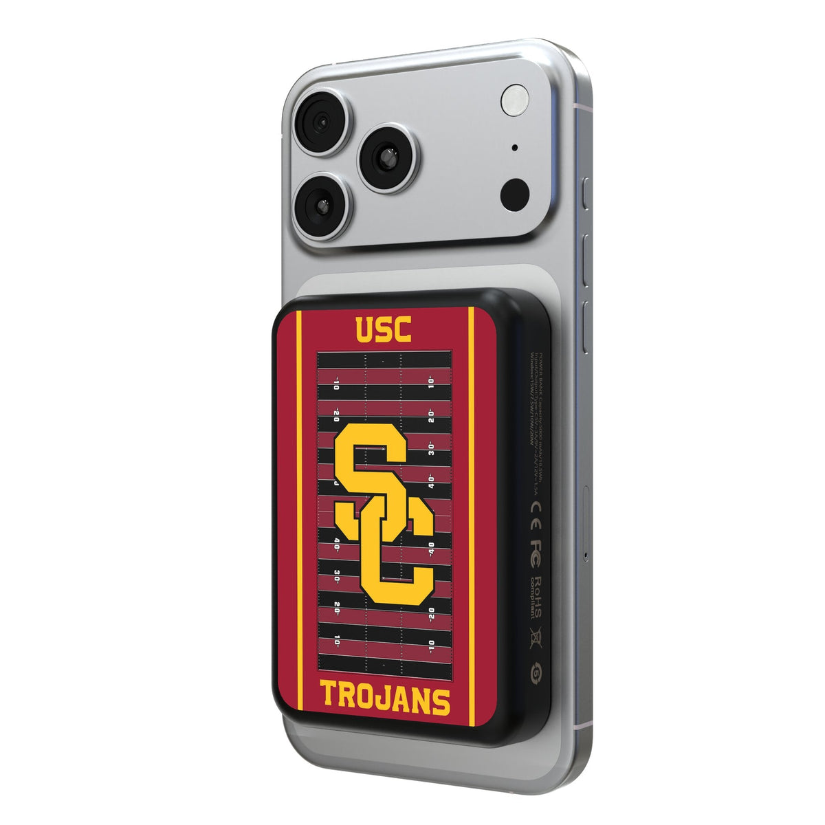 University of Southern California Trojans Field Wireless Mag Power Bank 1