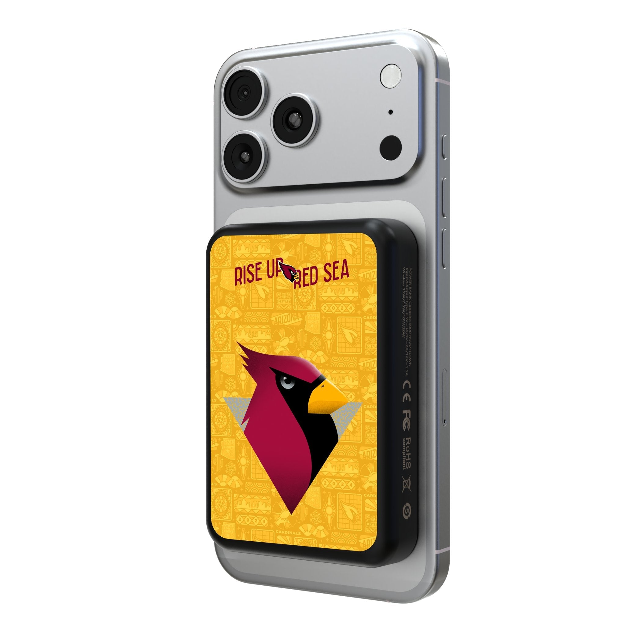 Arizona Cardinals 2024 Edition Wireless Mag Power Bank 1