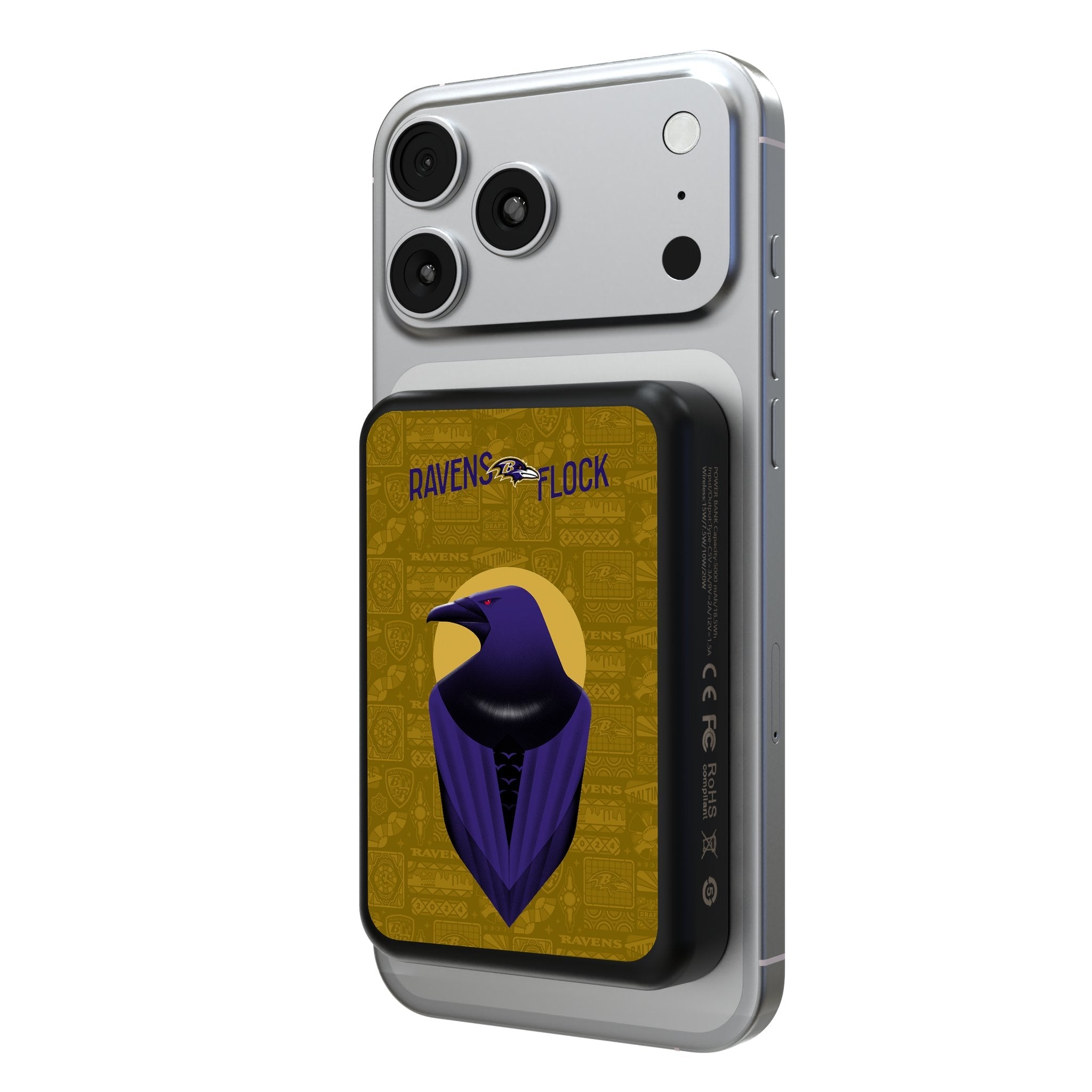 Baltimore Ravens 2024 Edition Wireless Mag Power Bank