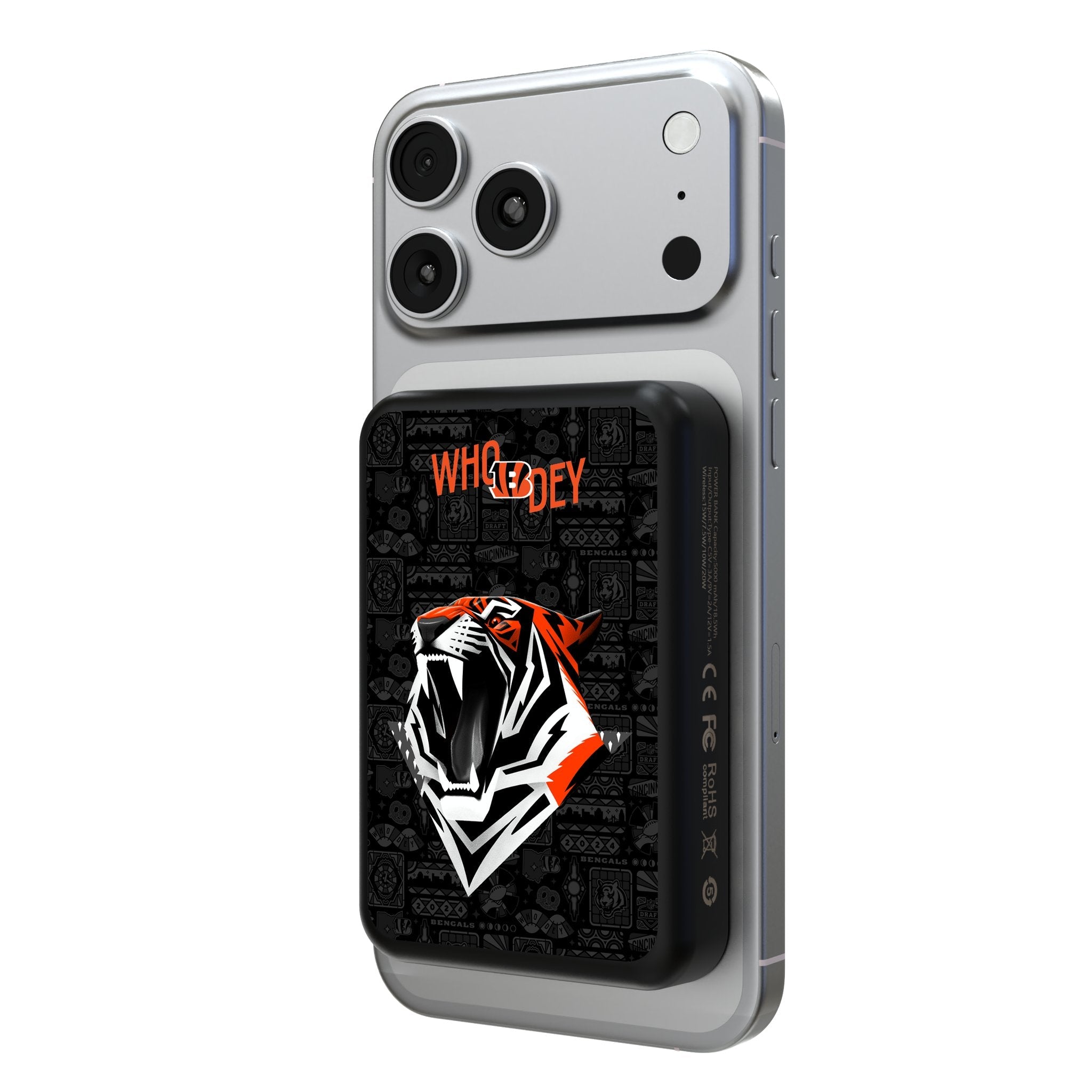 Cincinnati Bengals 2024 Edition Wireless Mag Power Bank 1