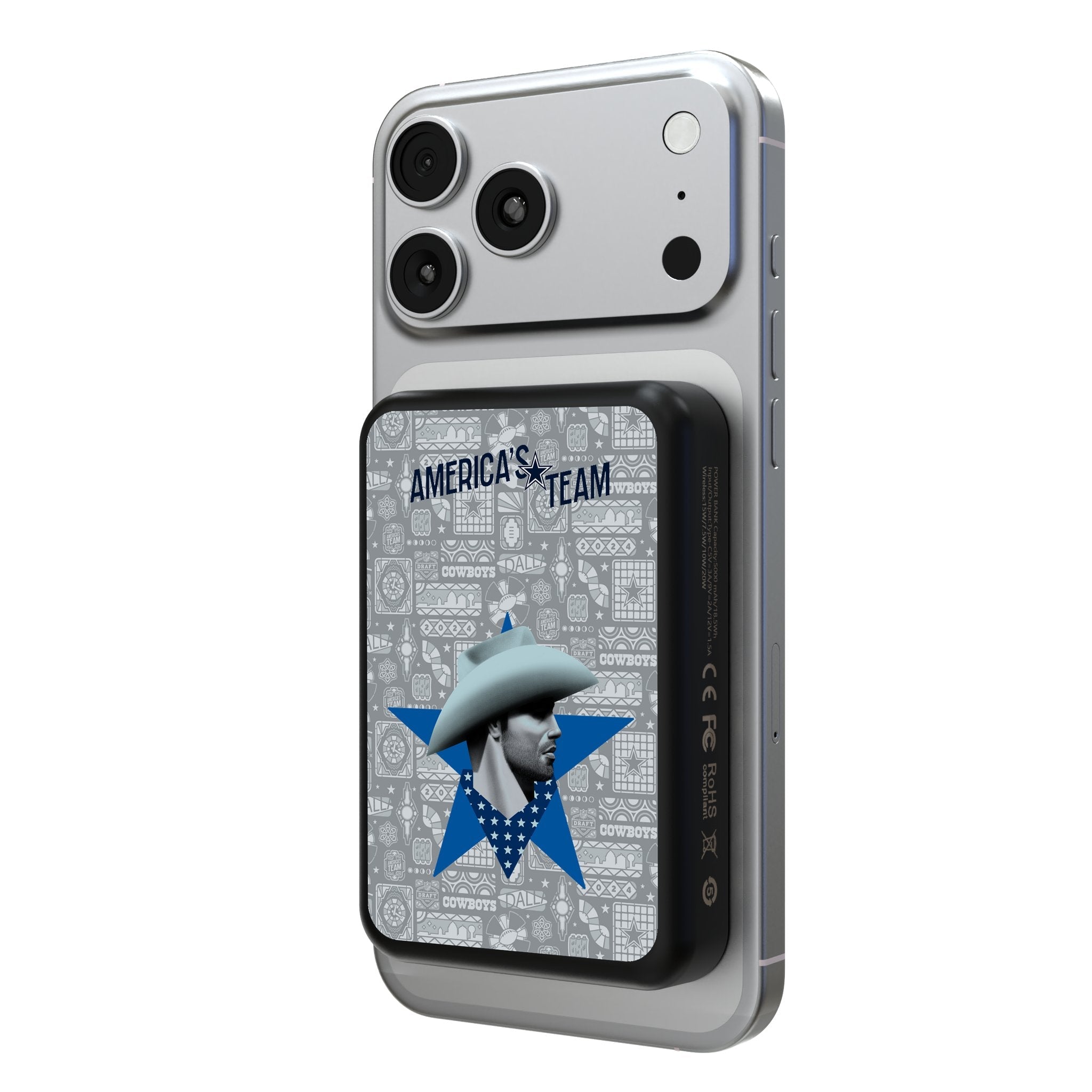 Dallas Cowboys 2024 Edition Wireless Mag Power Bank