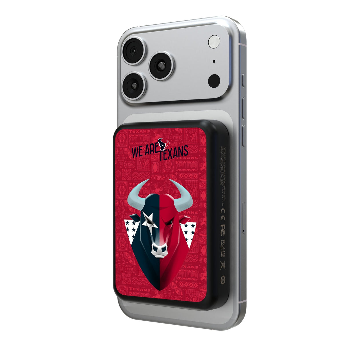 Houston Texans 2024 Edition Wireless Mag Power Bank 1