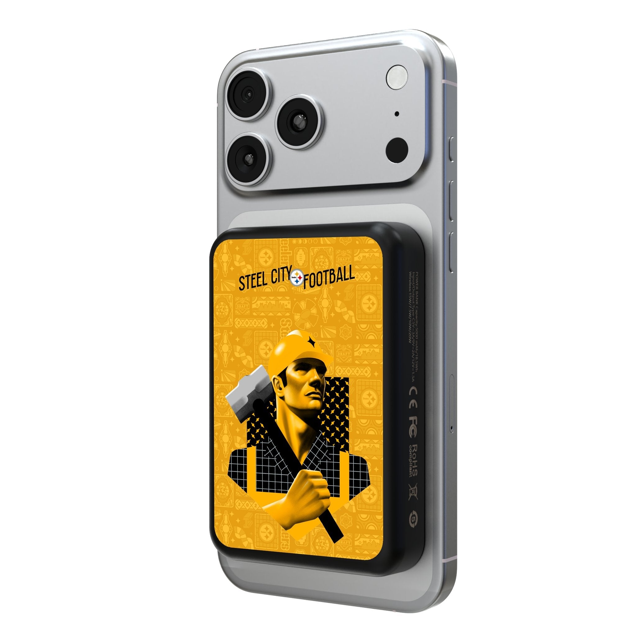 Pittsburgh Steelers 2024 Edition Wireless Mag Power Bank